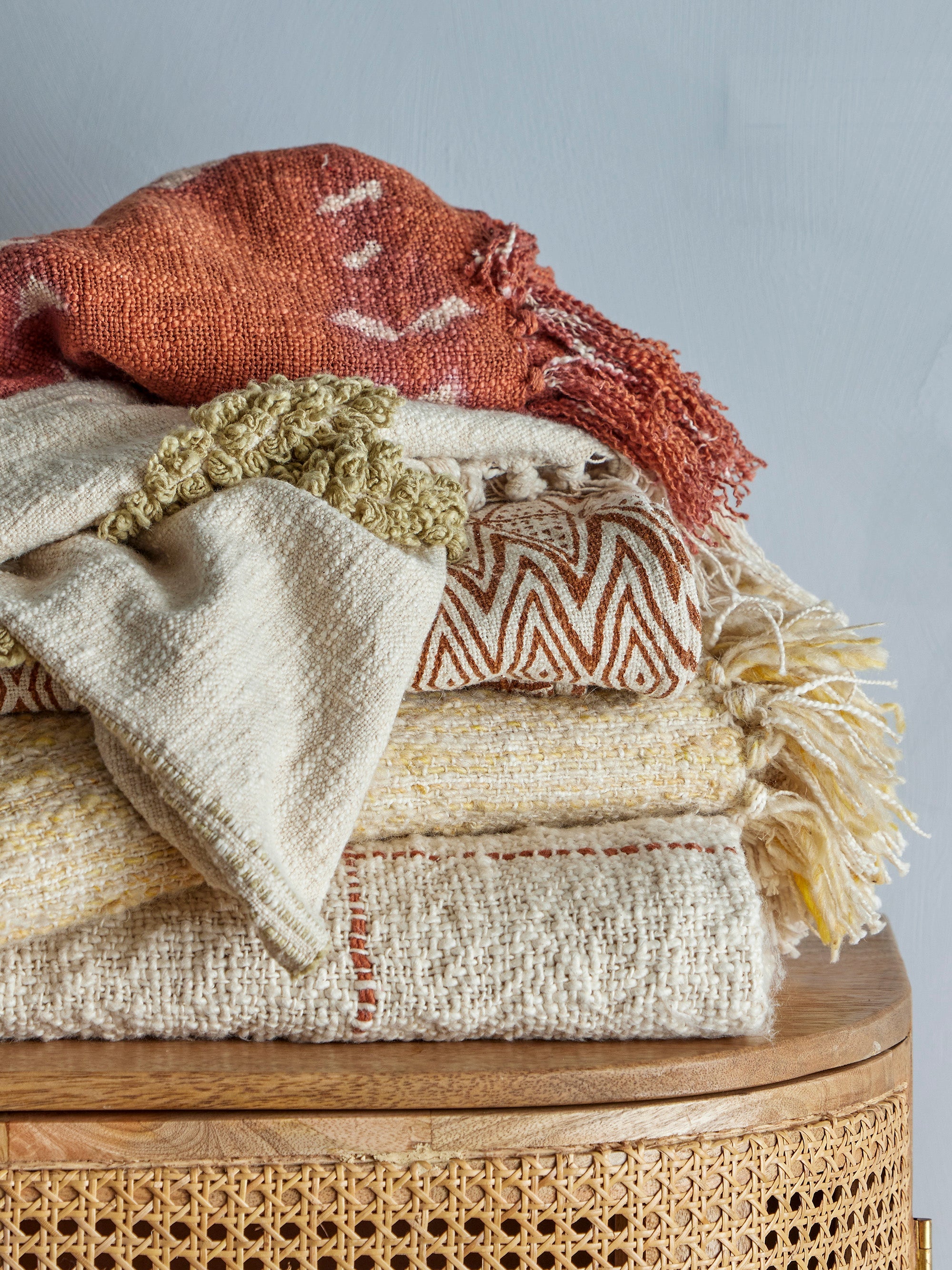 Textile decor — pillows, throws and tablecloths at Beluga Boutique