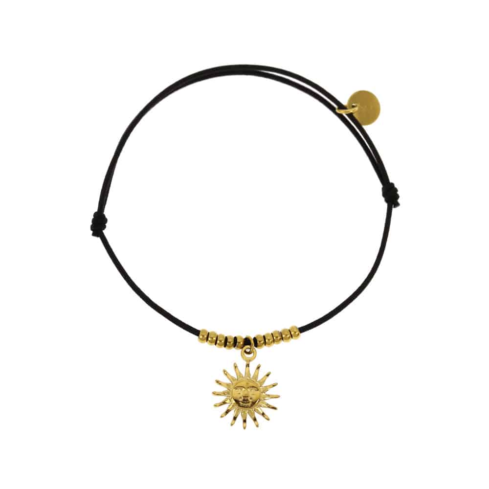 Bracelet élastique Sun Noir | La sélection Beluga | Vue principale | Beluga Boutique