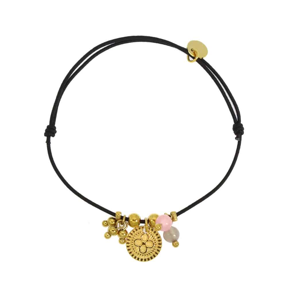 Bracelet élastique Breloques Noir | La sélection Beluga | Vue principale | Beluga Boutique