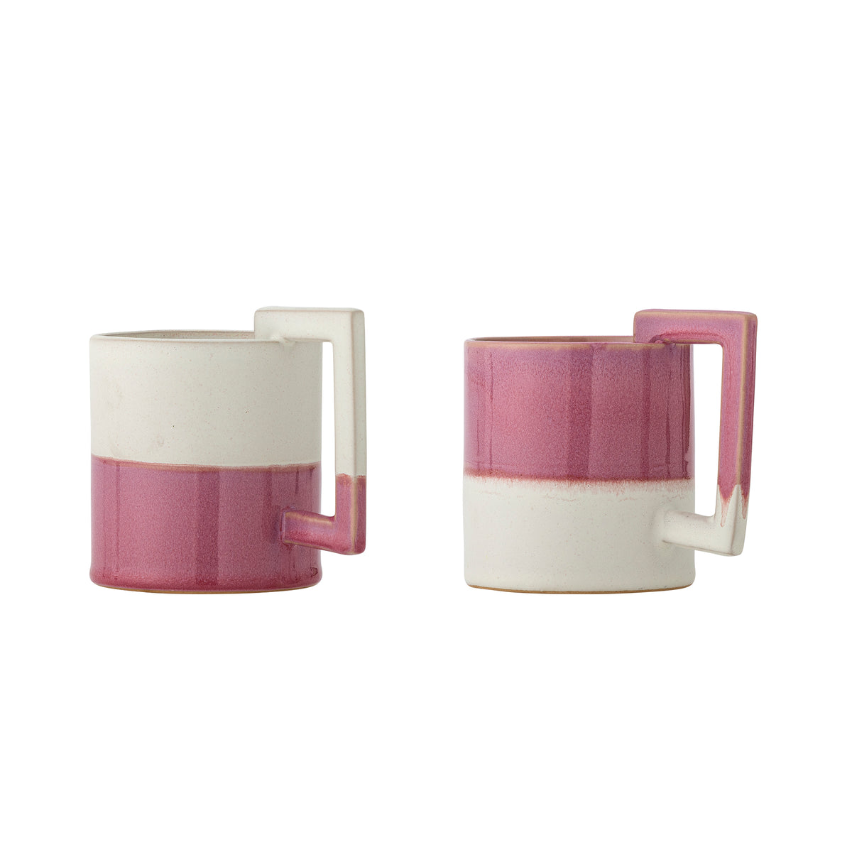 Bloomingville Ranya Beige and Pink Stoneware Mugs, Set of 2 | Bloomingville | View 2 | Beluga Boutique