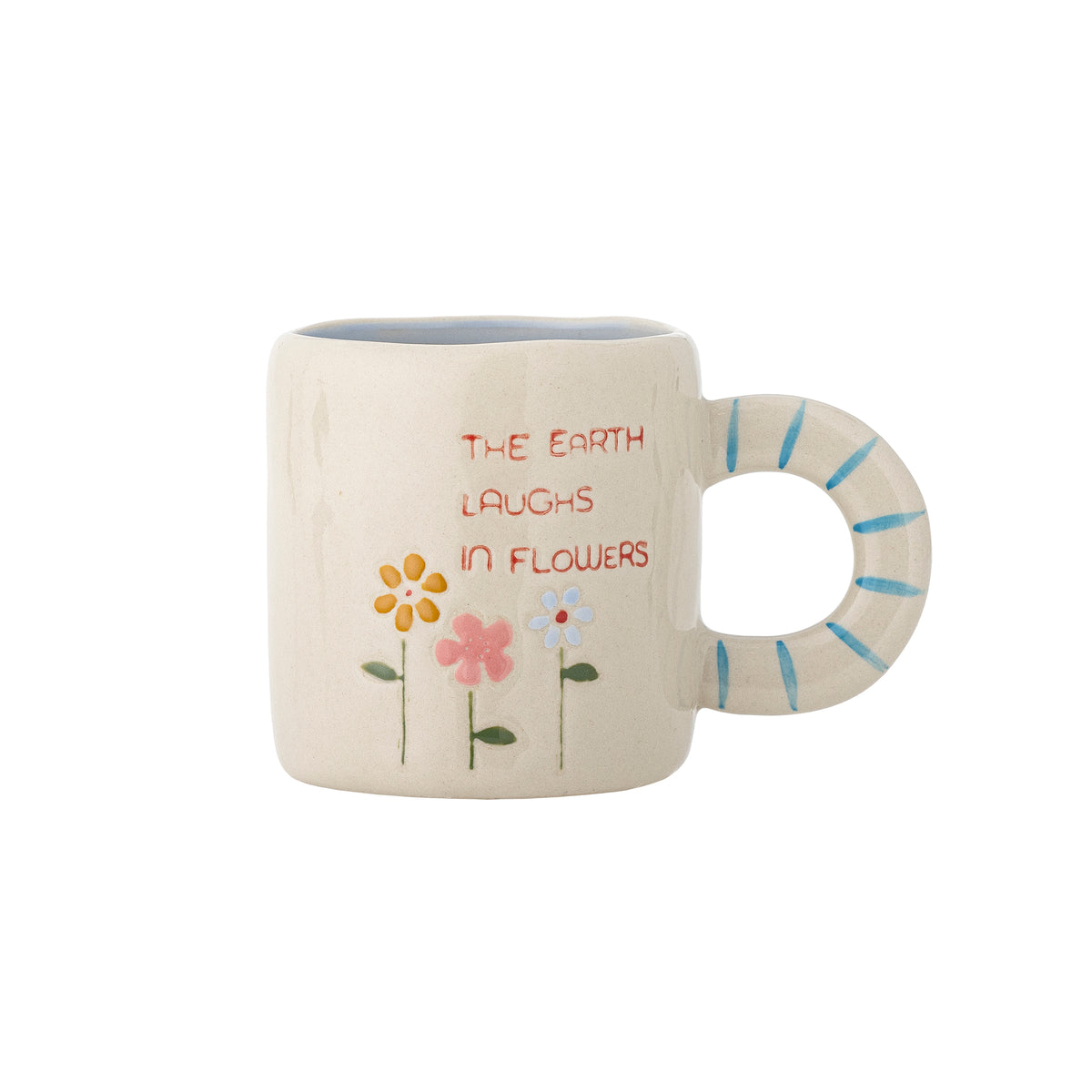 Tasse Cloudy en grès beige The Earth Laughs in Flowers | Bloomingville | Vue principale | Beluga Boutique
