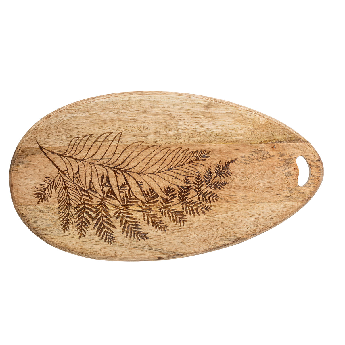 Planche à découper Moya en manguier FSC gravée de fougères | Bloomingville | Vue 2 | Beluga Boutique