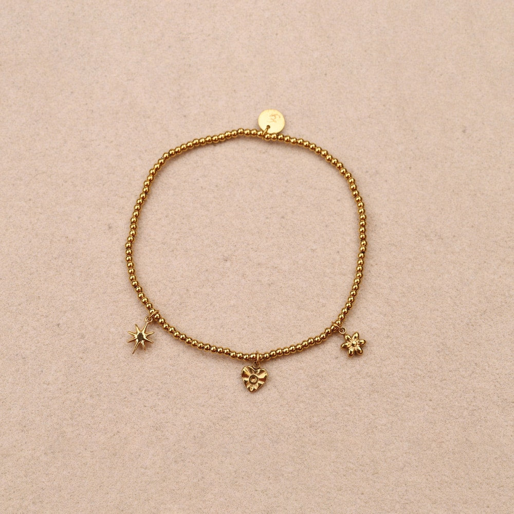 Cassiopéa Stainless Steel Charm Bracelet | La sélection Beluga | Main view | Beluga Boutique