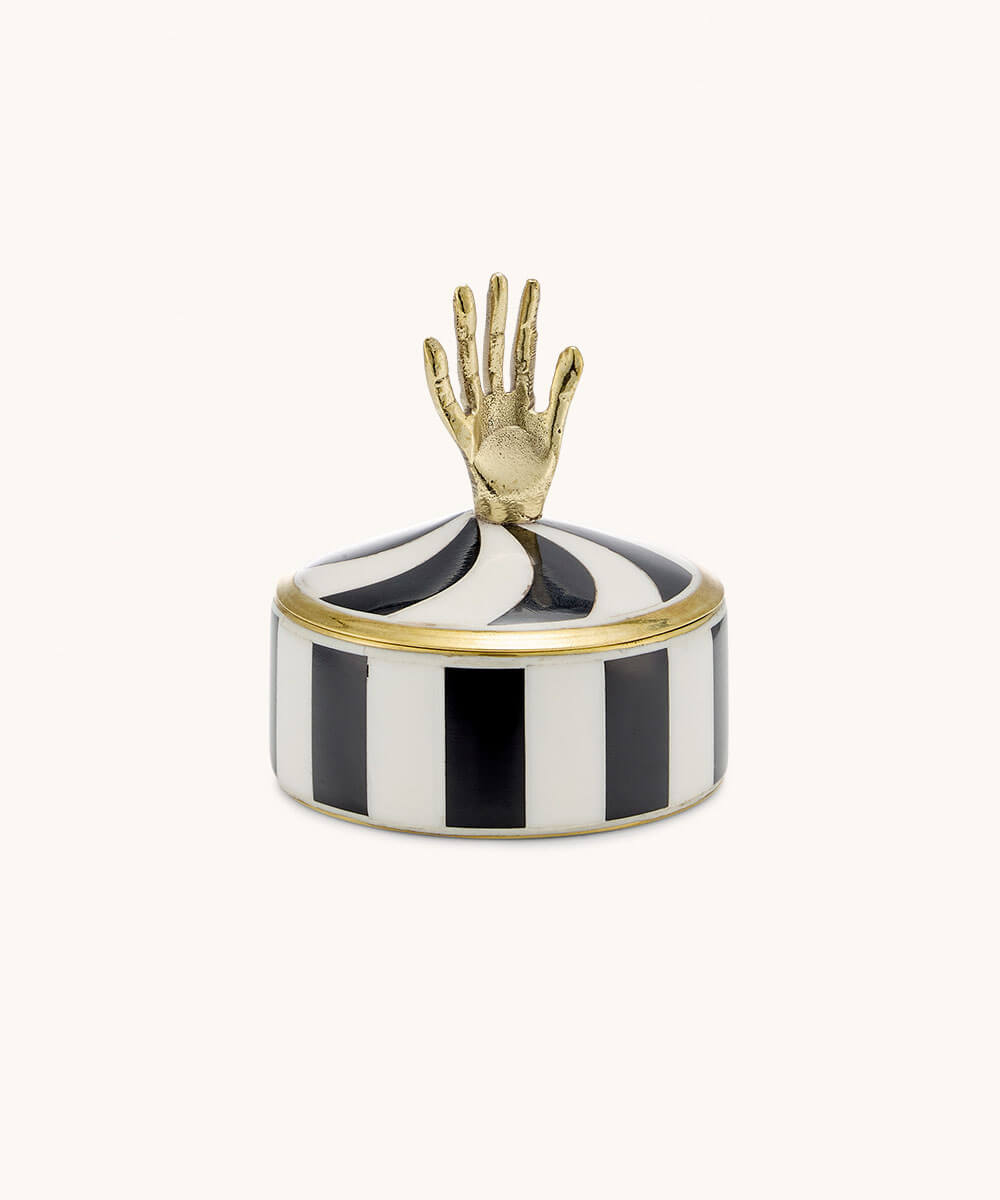 Doing Goods Jana Hand Circus Box Medium Black | Doing Goods | View de face | Beluga Boutique