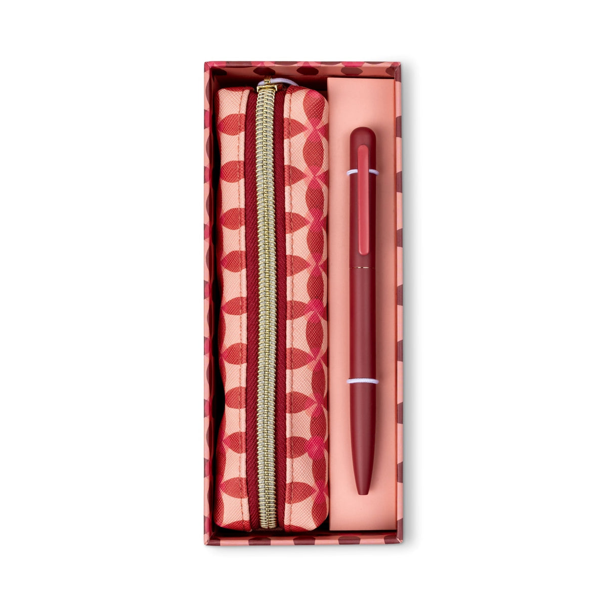Ensemble stylo et pochette Pinwheel Pink — vue 2 — La sélection Beluga