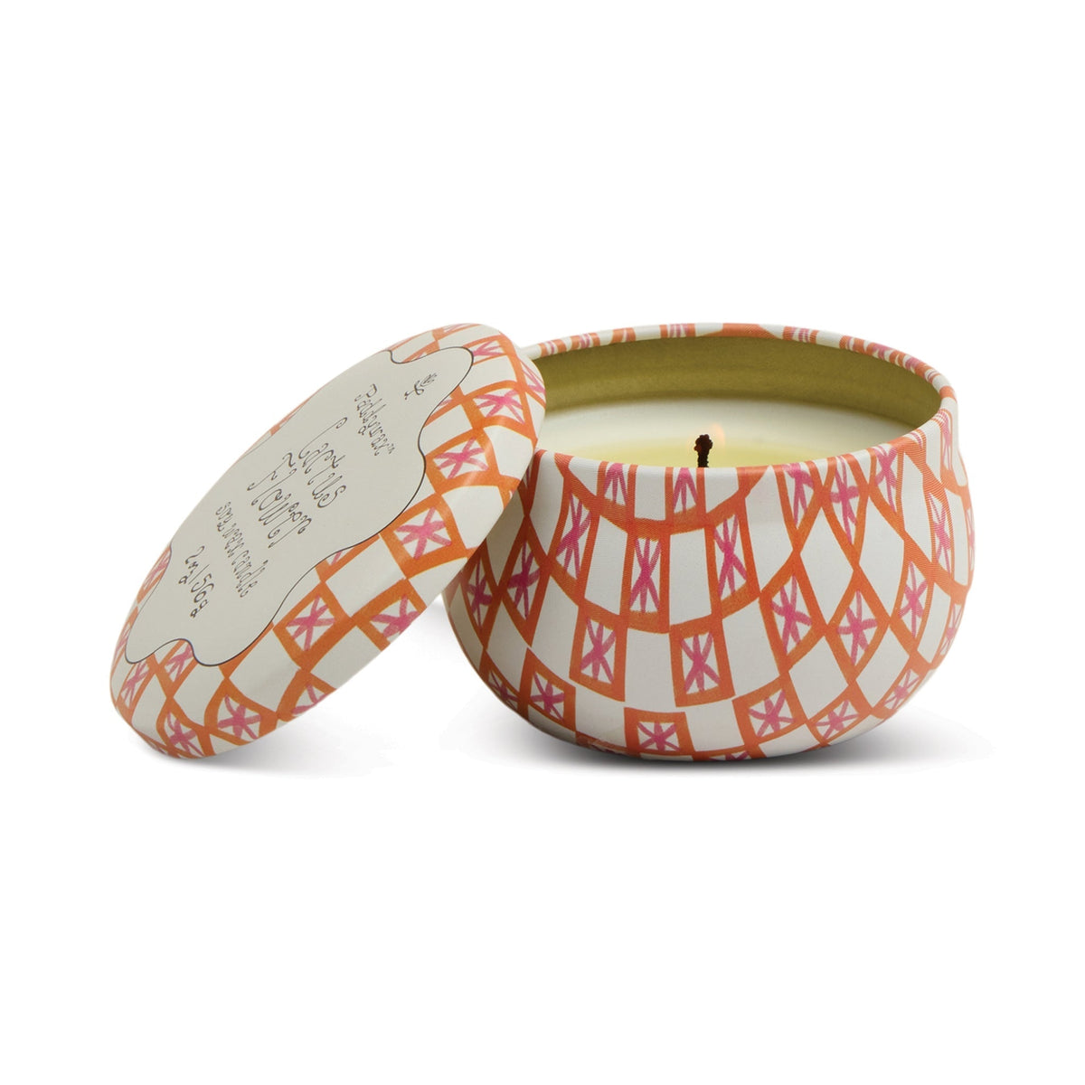 Bougie Tulip en boîte métal, fleur de cactus, 56 g — La sélection Beluga