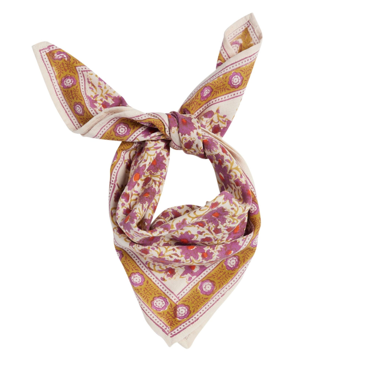Petit foulard Dupatta rose indien | Bonheur du Jour | Vue principale | Beluga Boutique