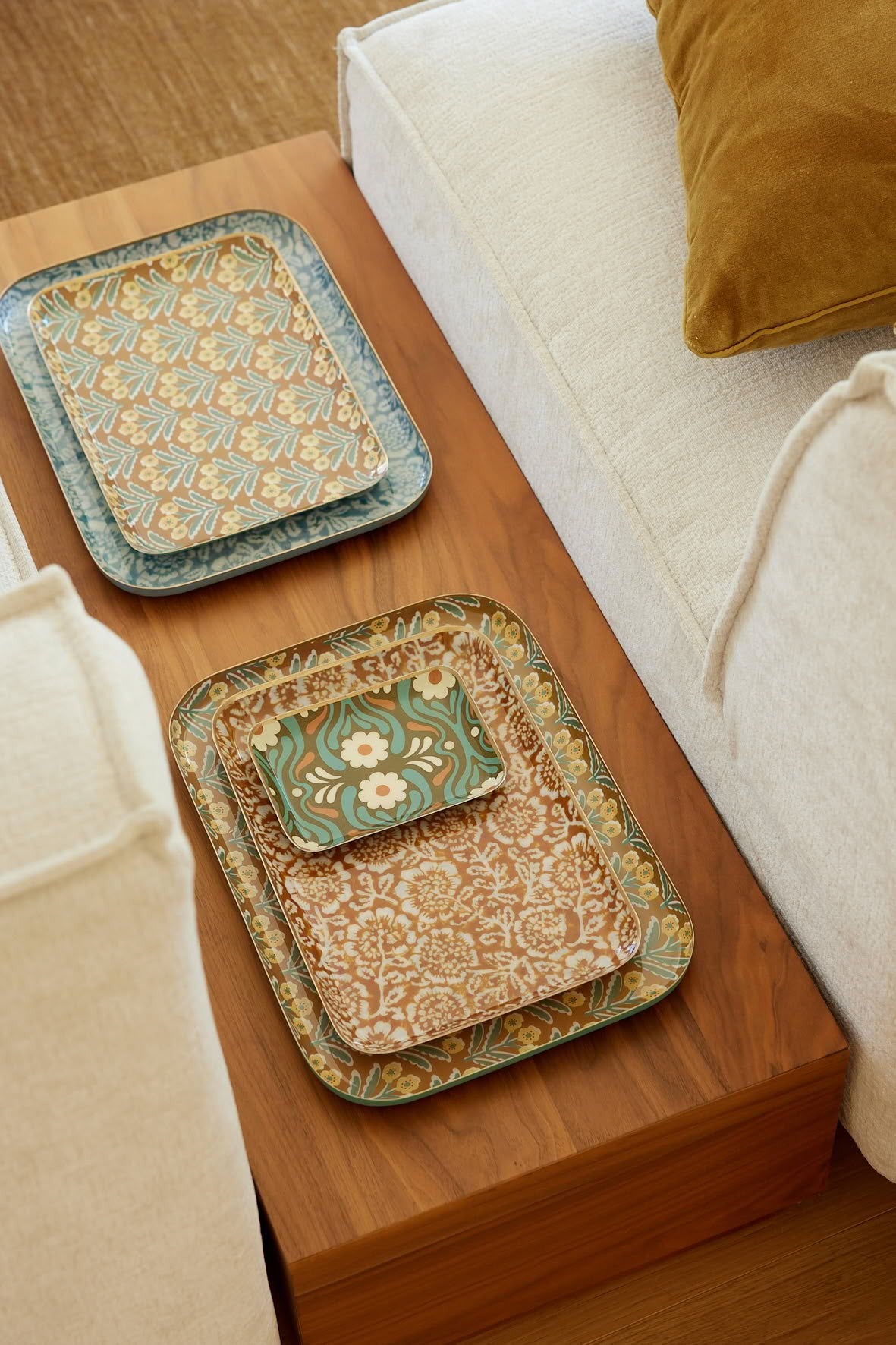 Plateau Aperol Mahal bronze | Bonheur du Jour | Mise en situation | Beluga Boutique