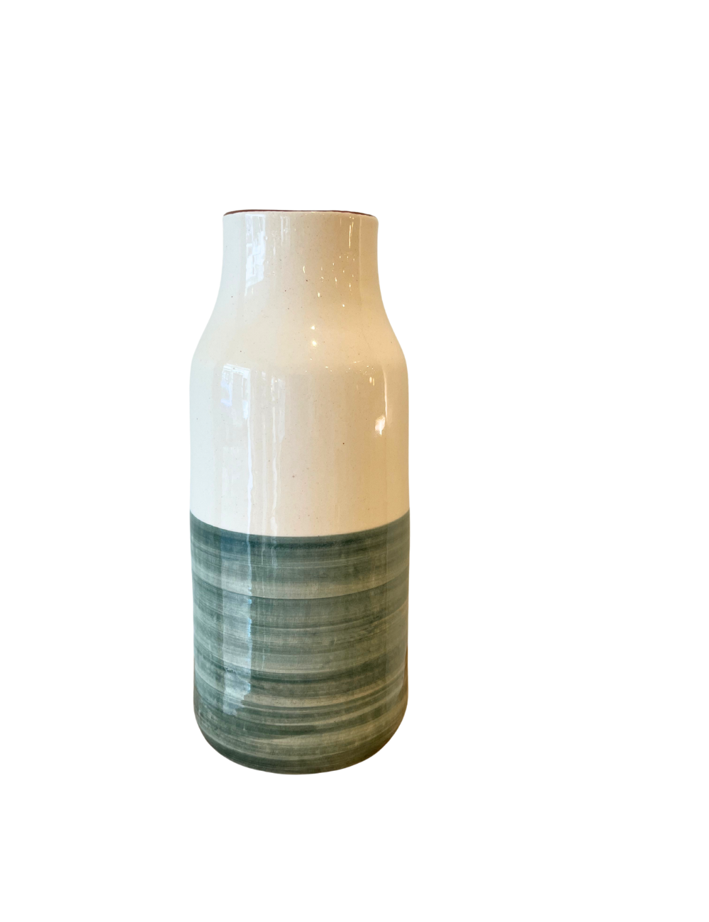 Petit vase carafe bicolore