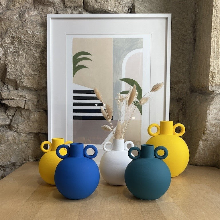 Mini vase Amphore, bleu