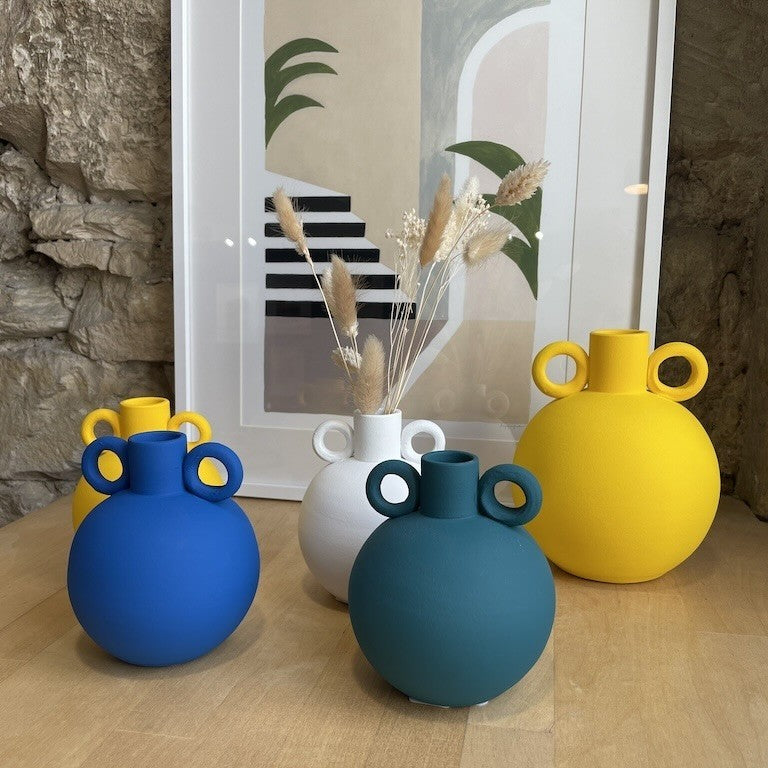 Mini vase Amphore, bleu
