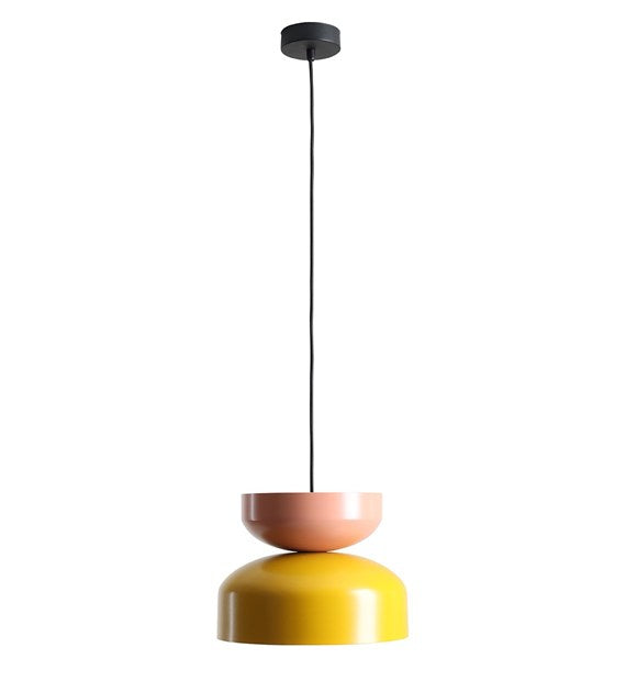 Lumière — Tula Metal Pendant Light – Mustard and Coral