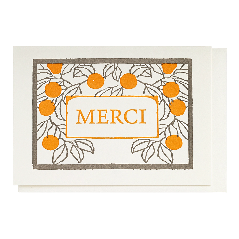 Cartes Merci Oranges