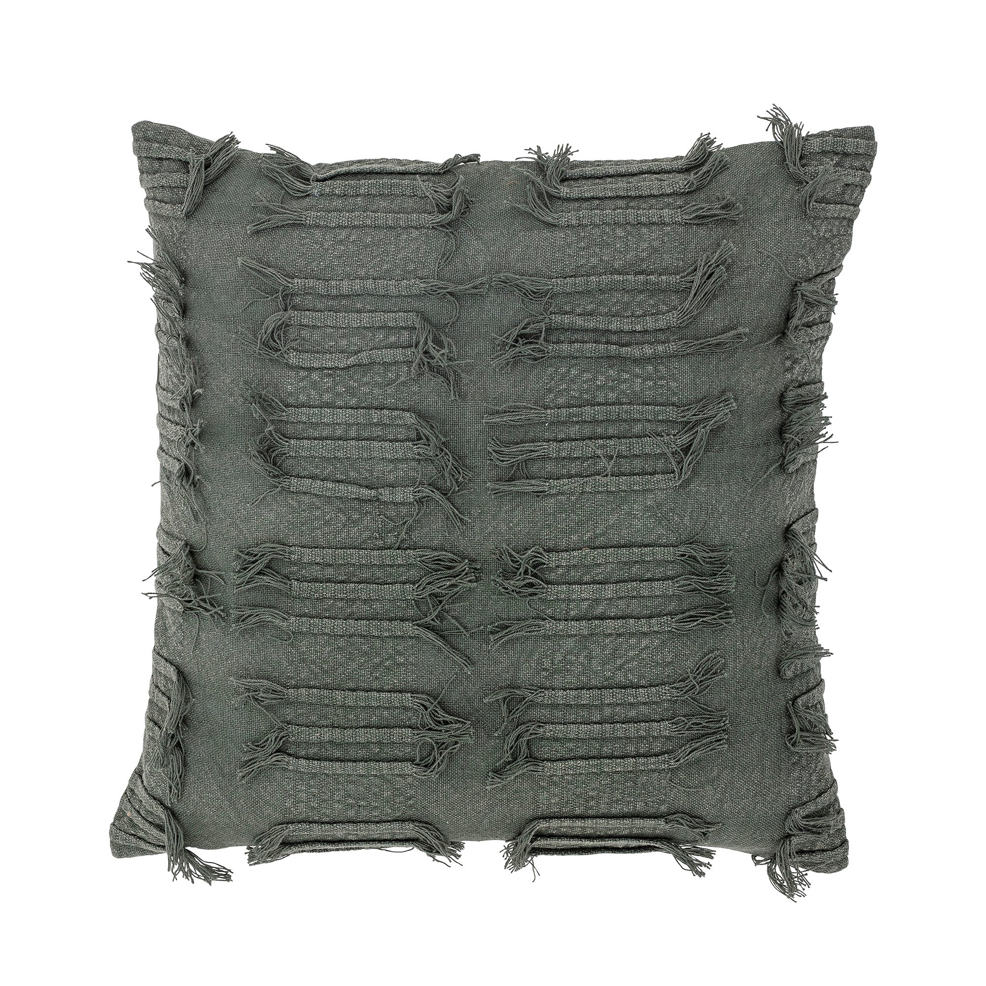 Coussin en coton vert Gyta