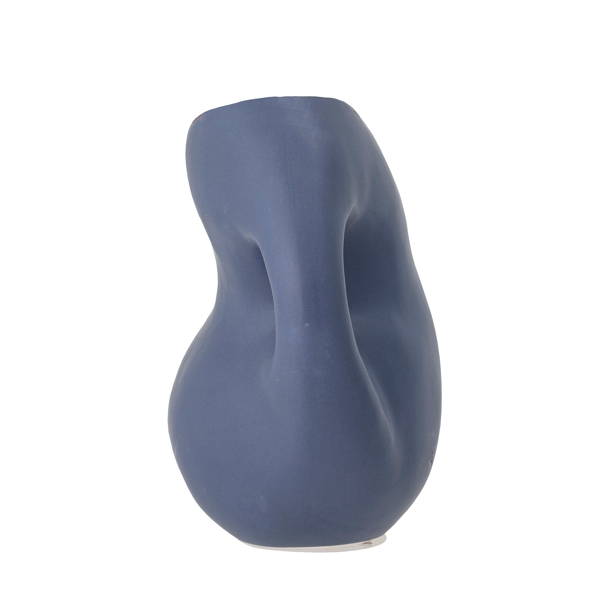 Vase Asya en grès bleu