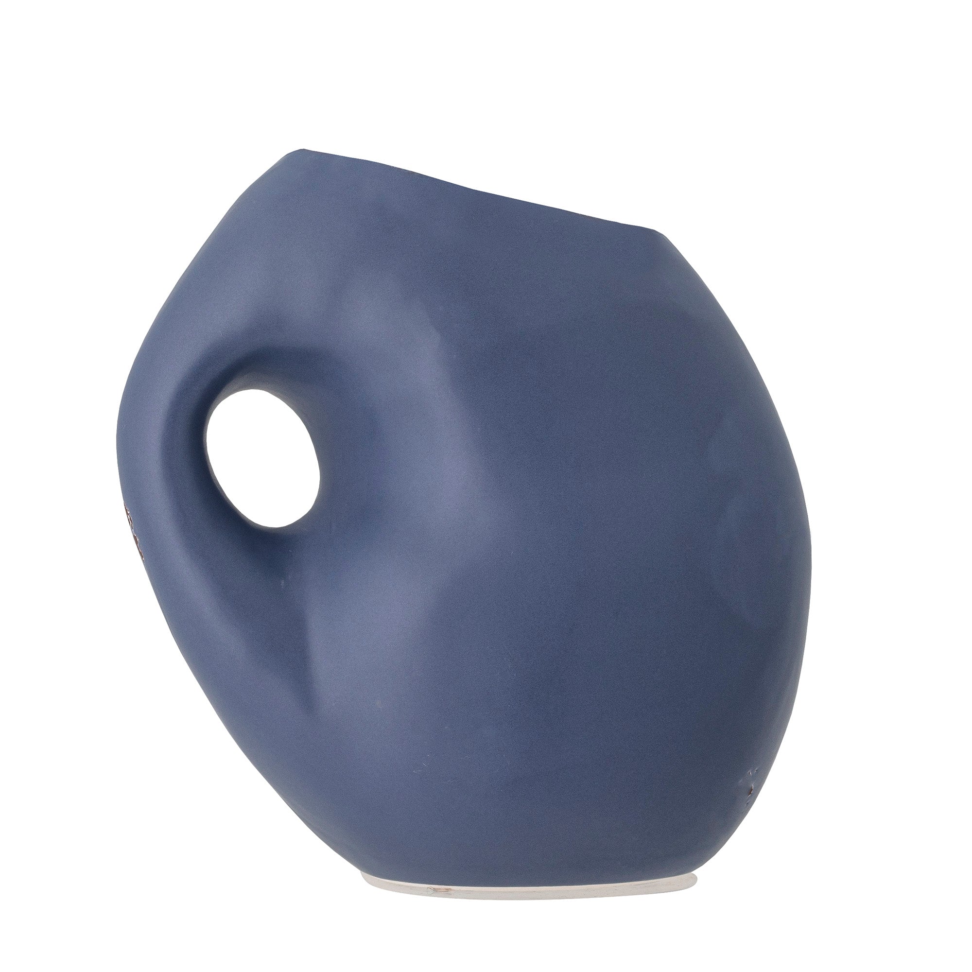 Vase Asya en grès bleu