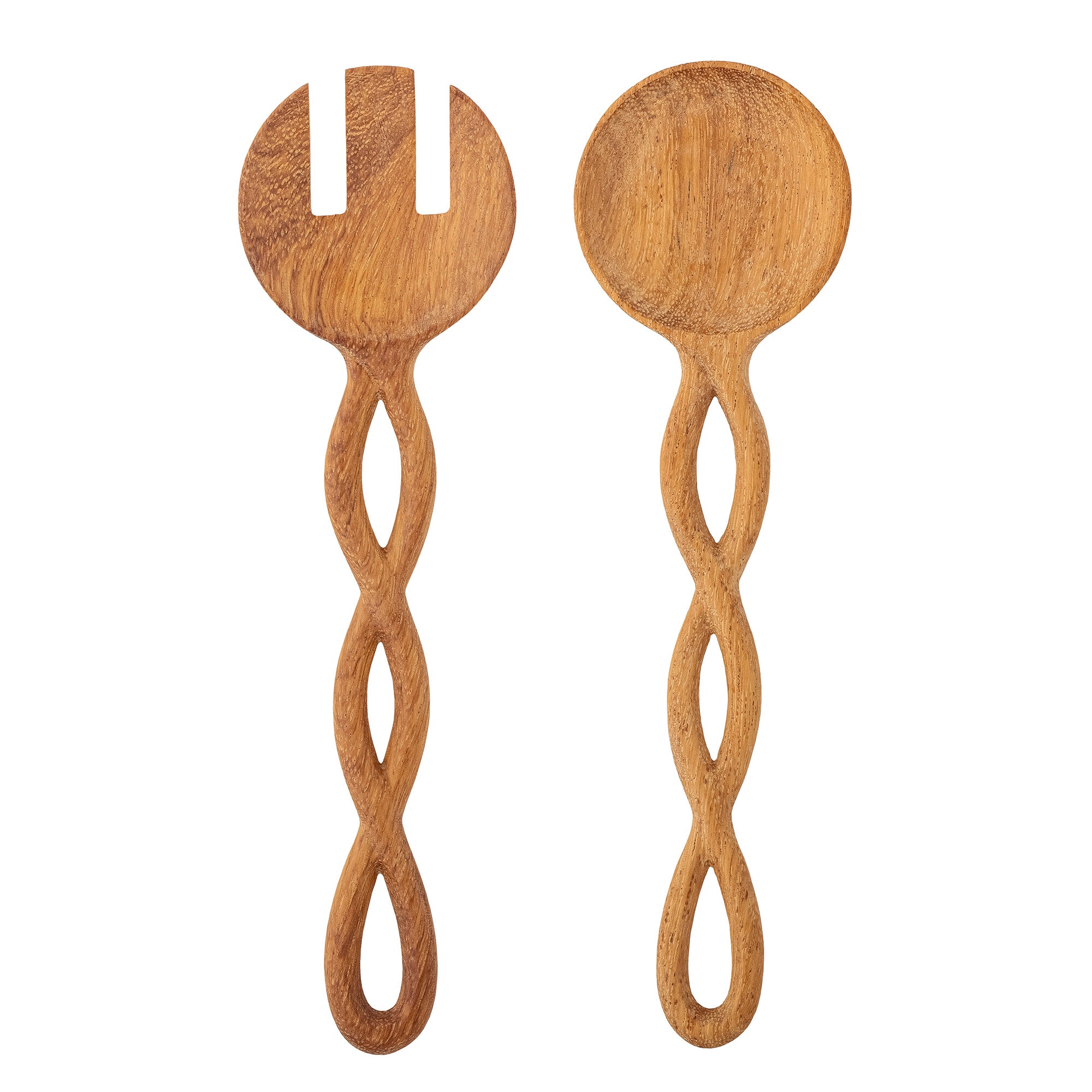 Couverts à salade Pinar, bois doussié