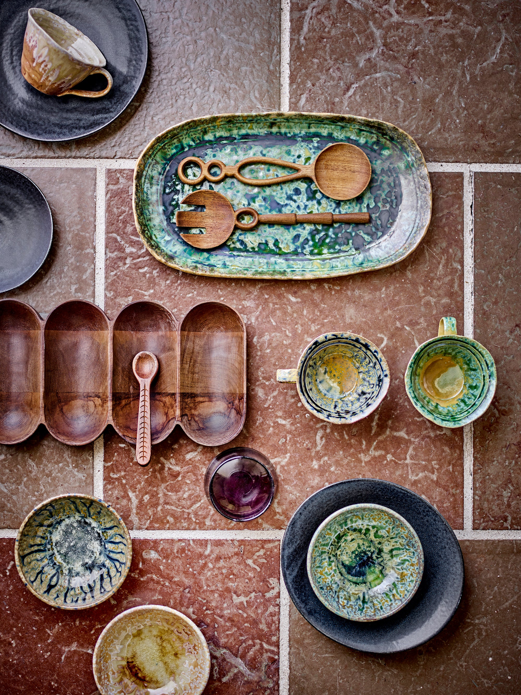 Tasse Milani en grès vert