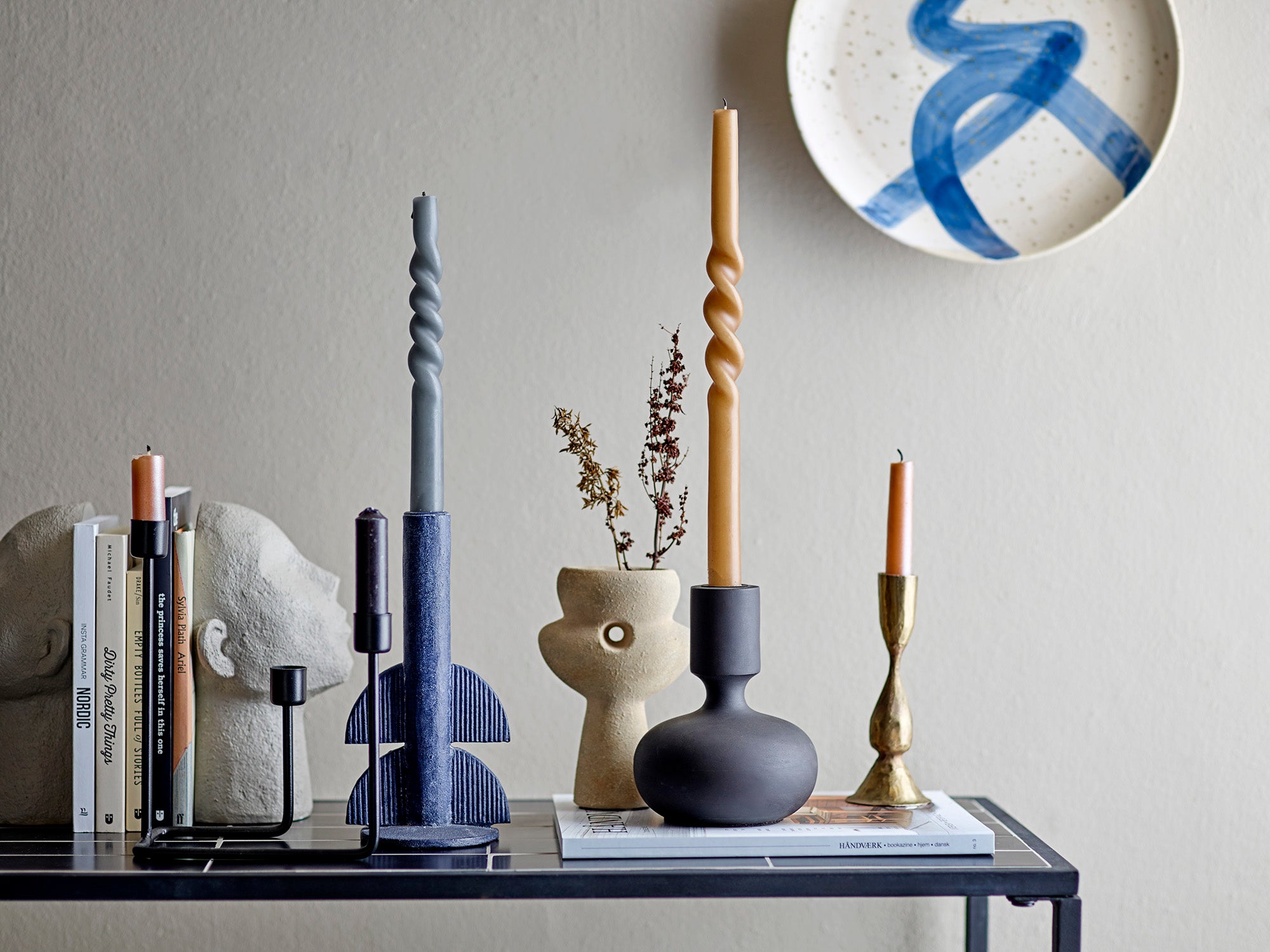 Bougie Twist, marron