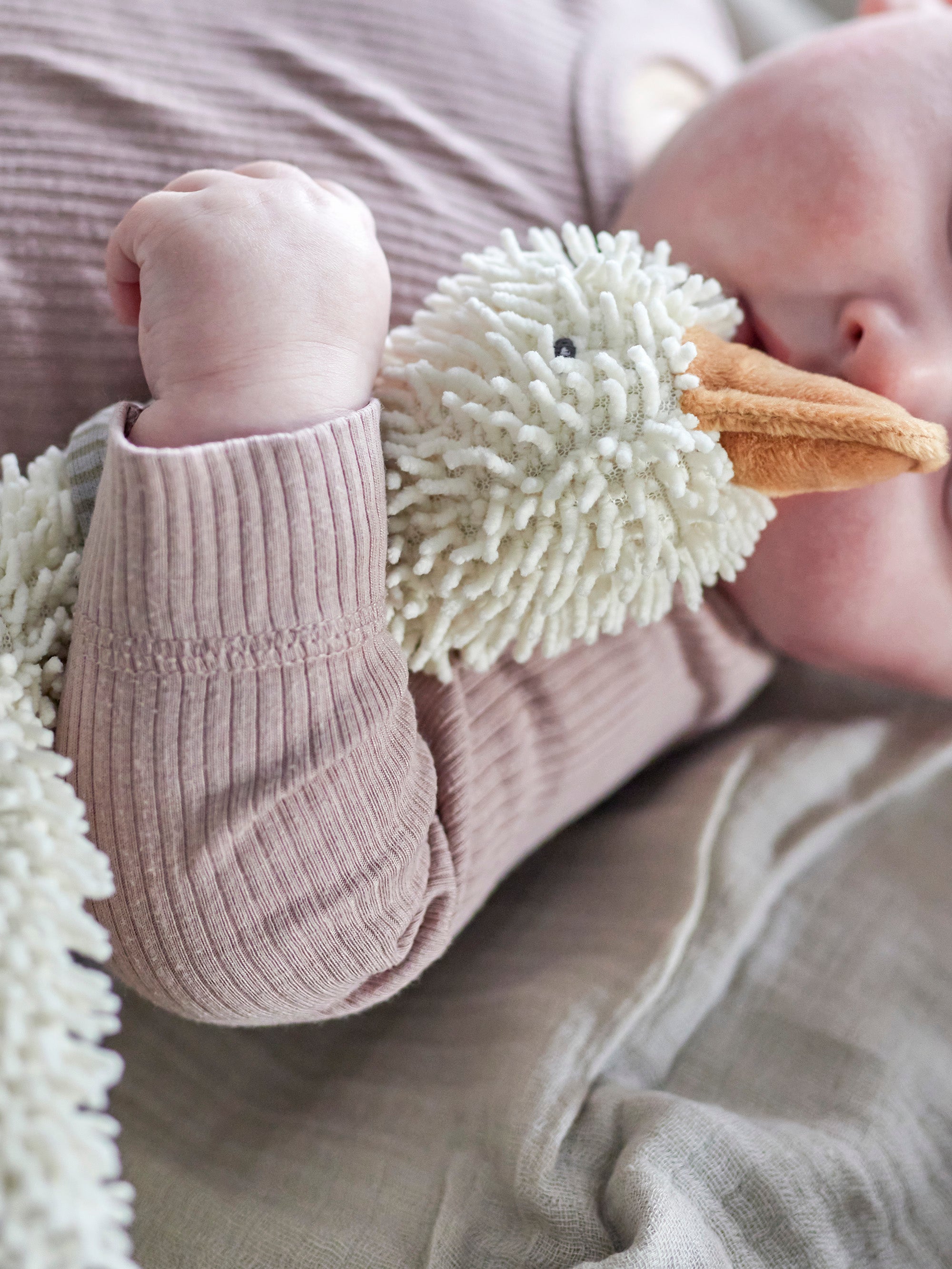 Jouet en peluche blanc Gaspard