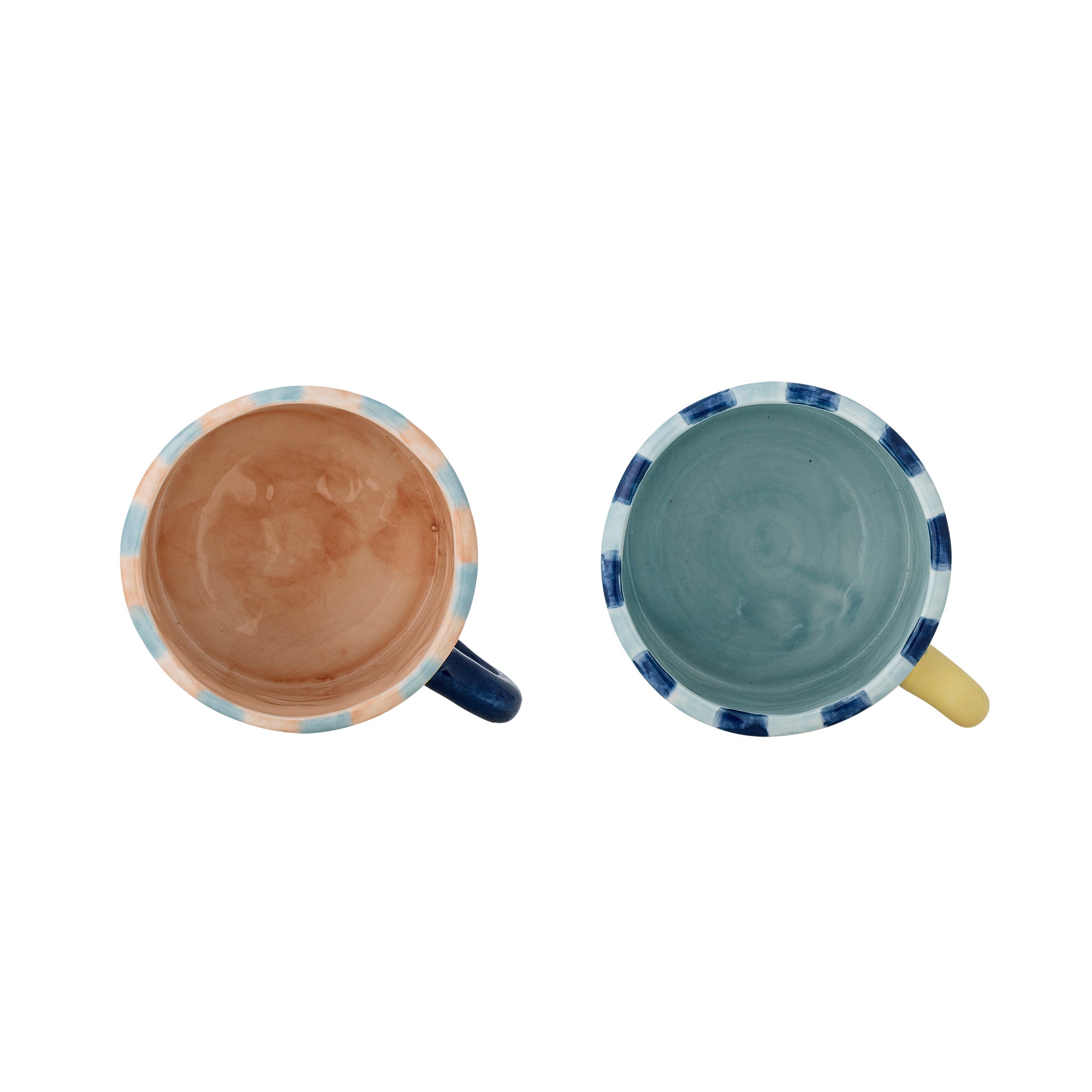 Phoenix mug in multicolored stoneware, set of 2