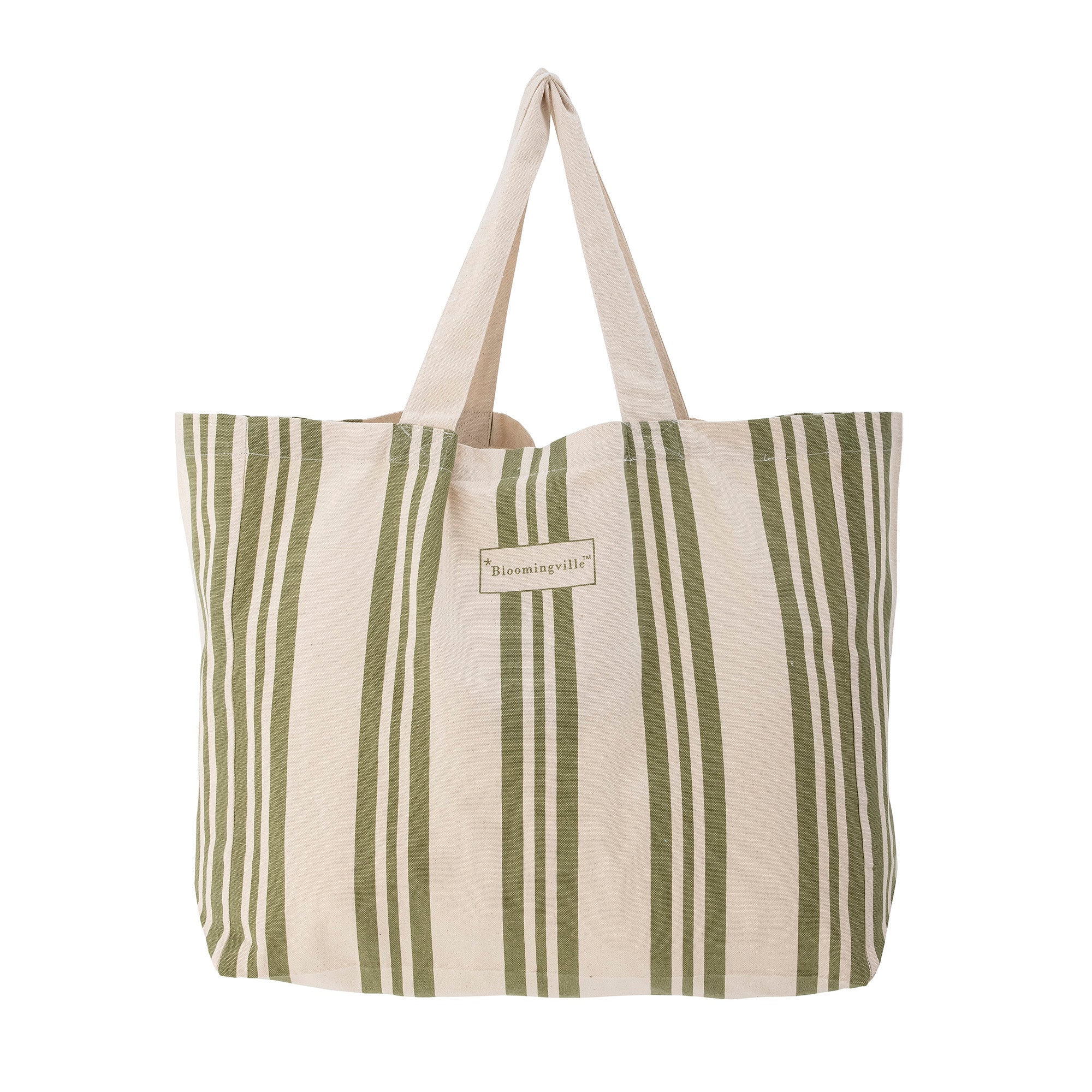 Sac de courses en coton vert Trina