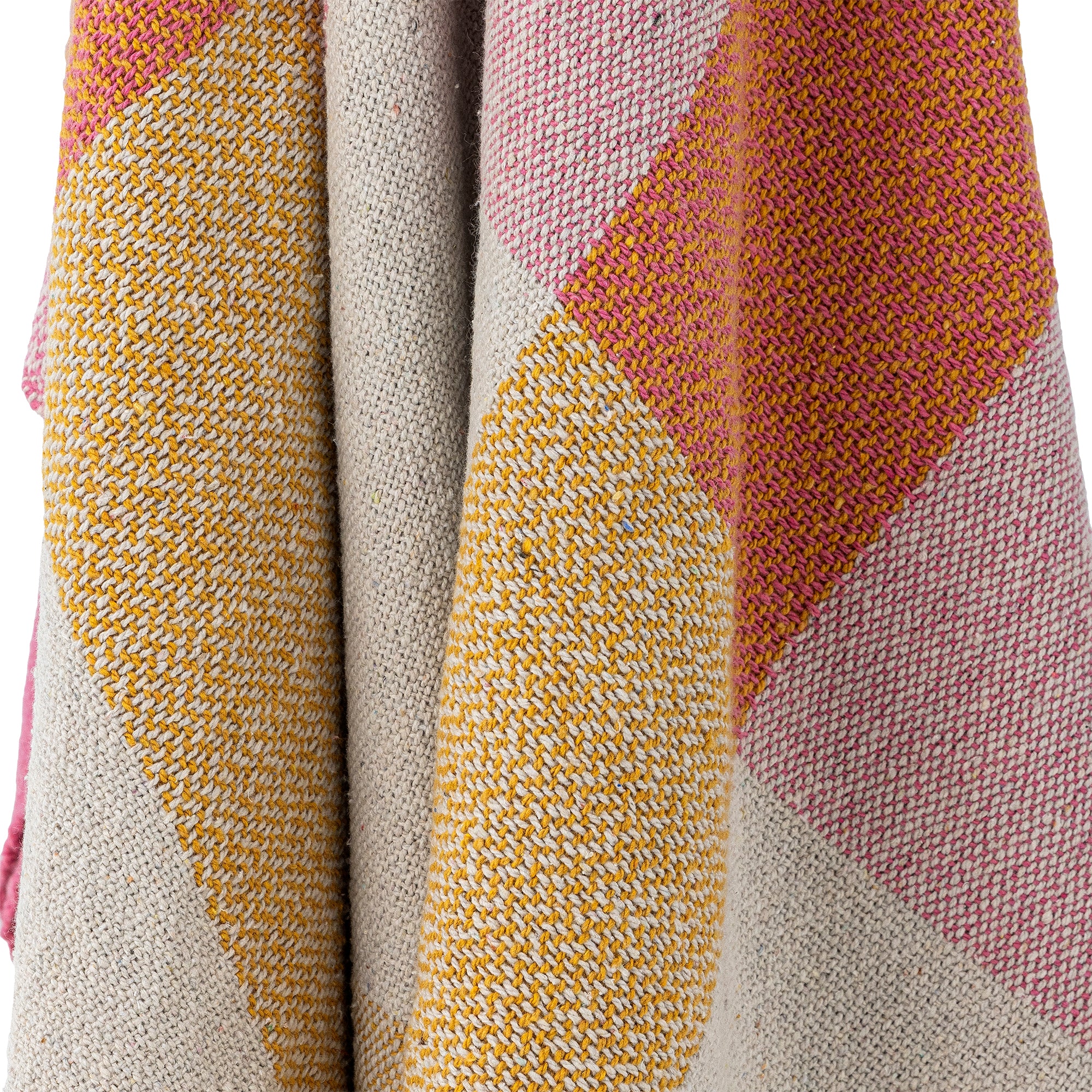 Bloomingville Hadley multicolor recycled cotton throw blanket