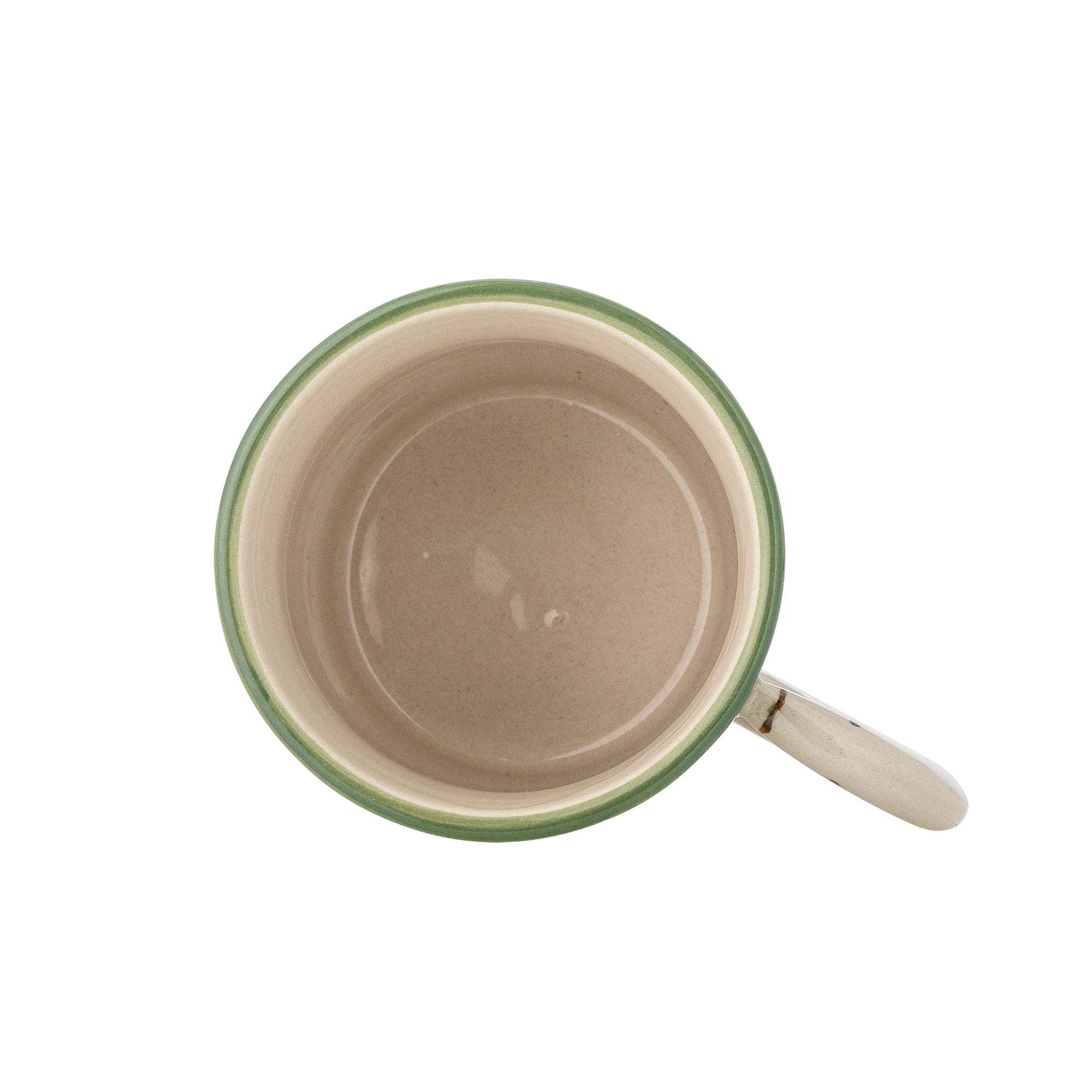 Hezha green stoneware cup