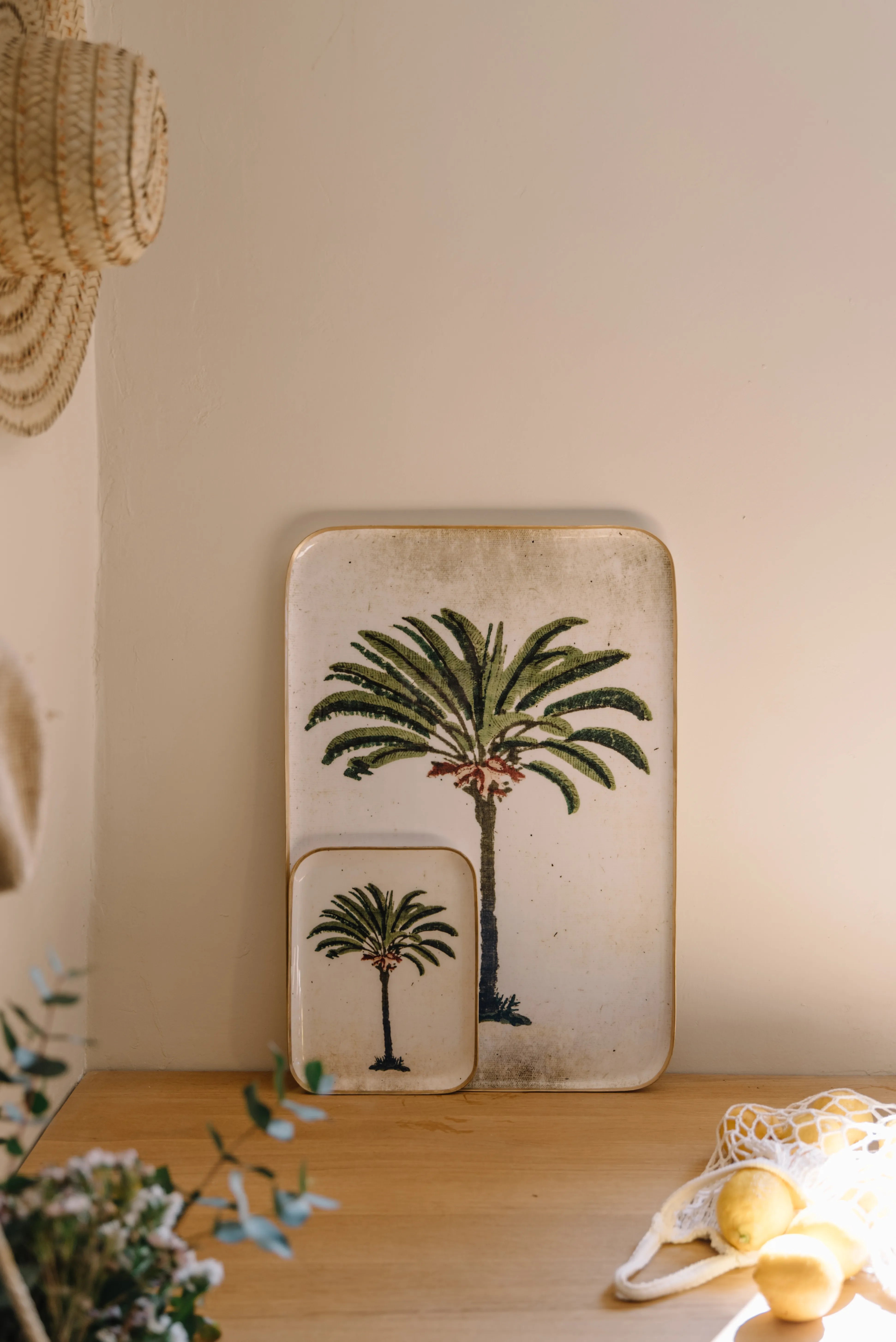 Demi plateau palmier