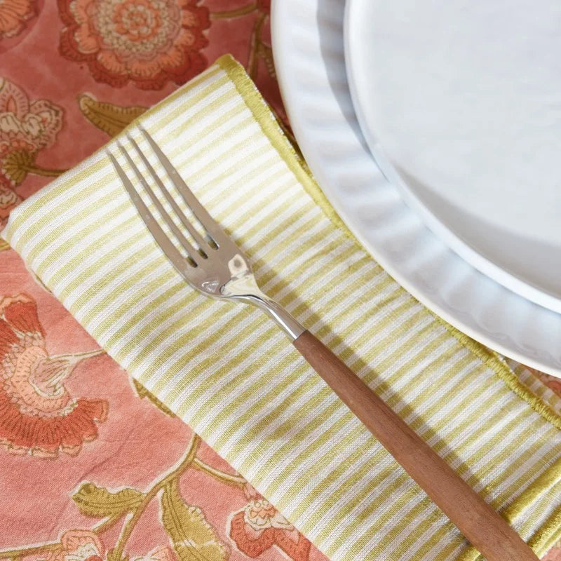 Serviettes de table Rayures absynthe (lot de 2)