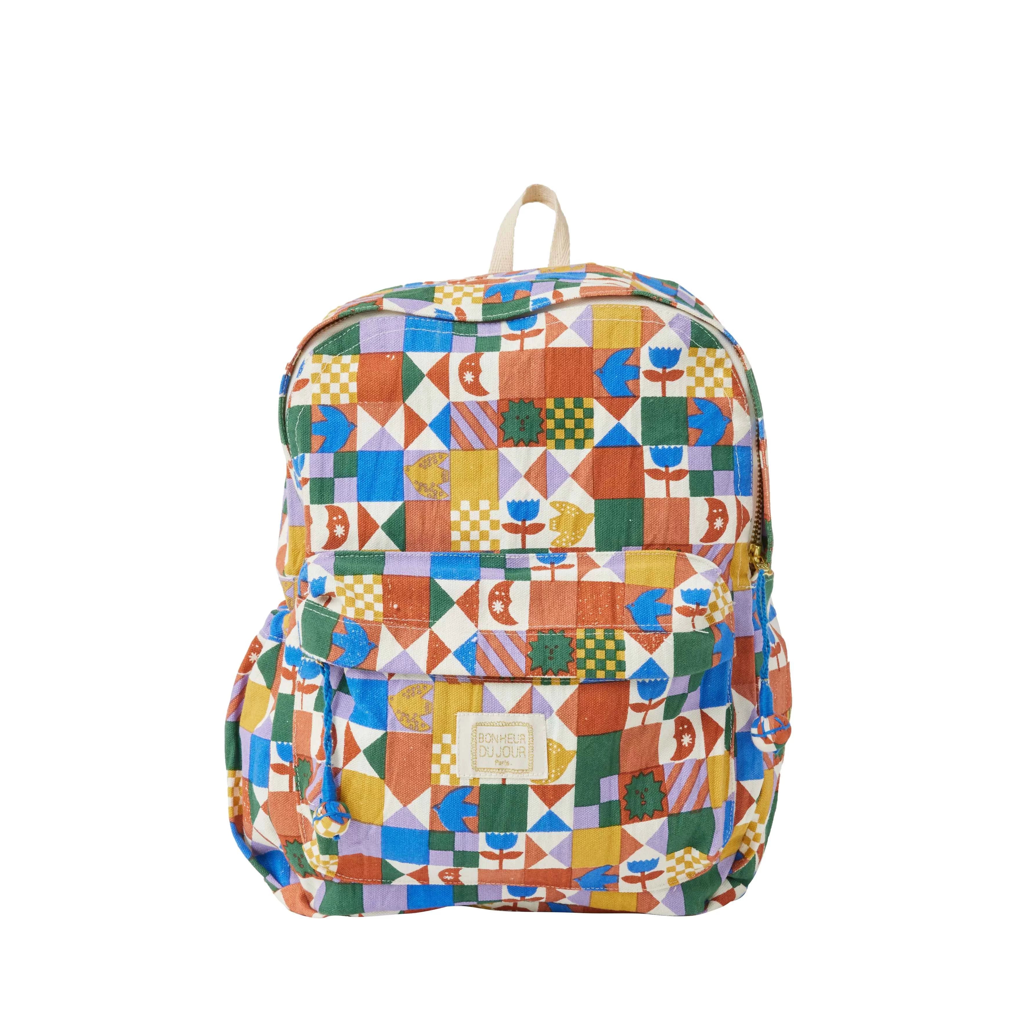 Sac à dos Biscotto Patchy bleu