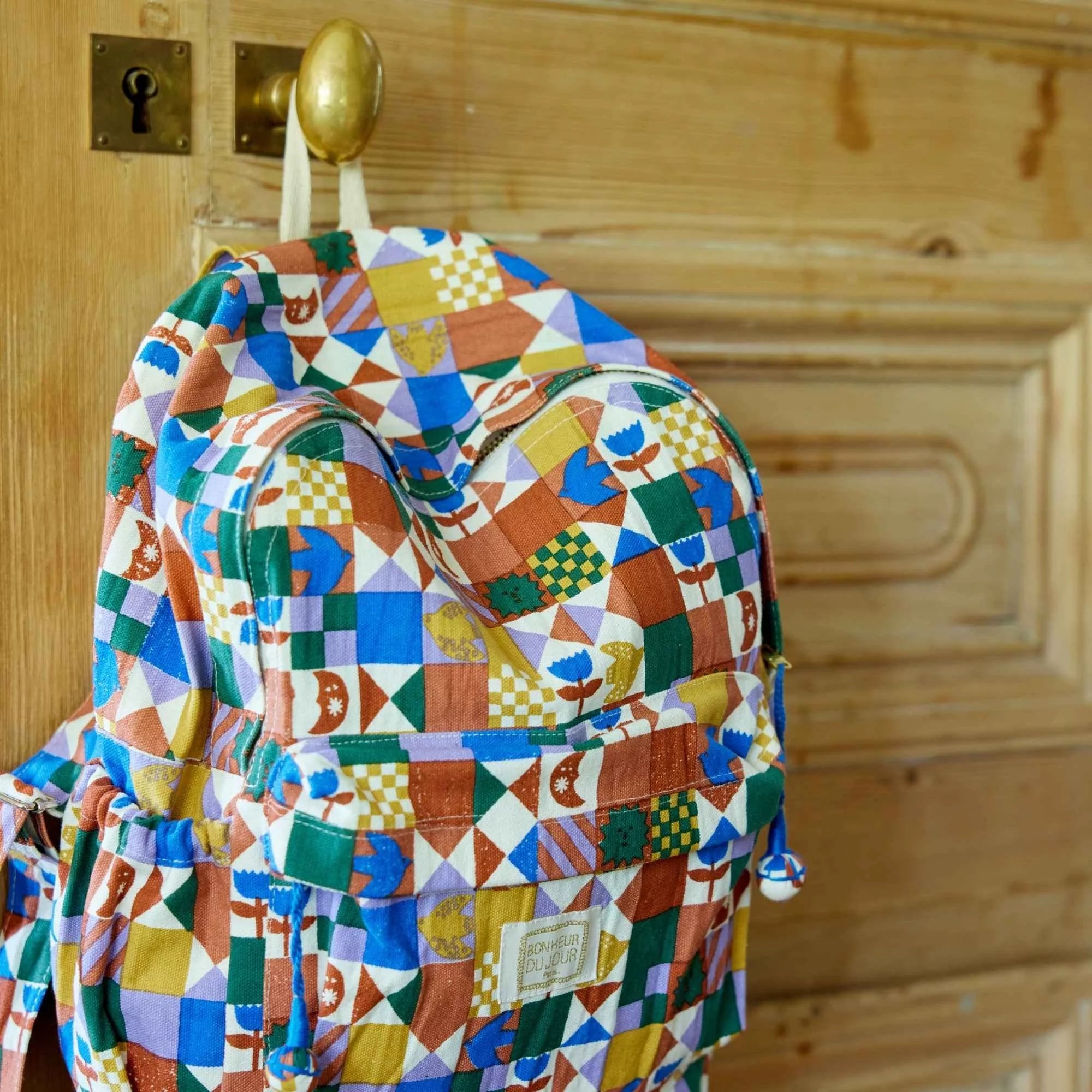 Sac à dos Biscotto Patchy bleu