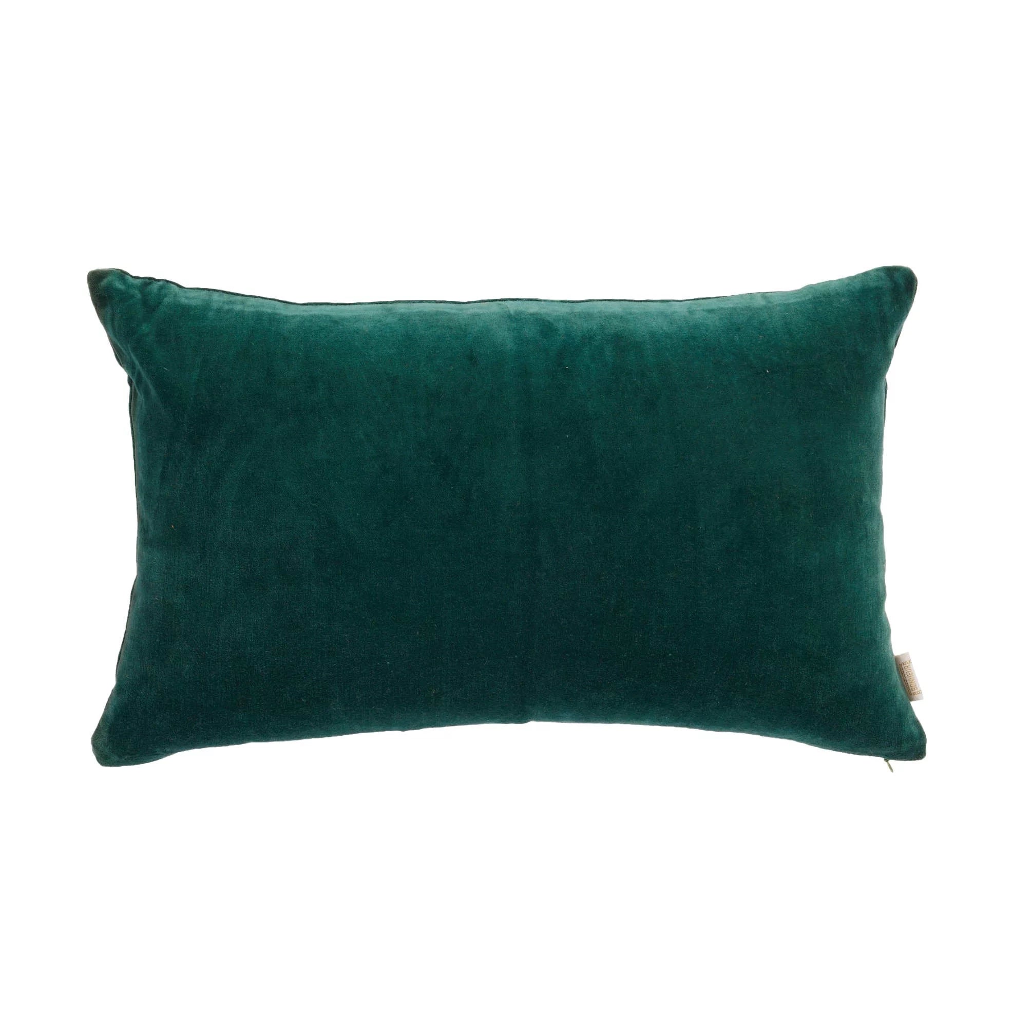 Coussin Velours Myrtille Vert