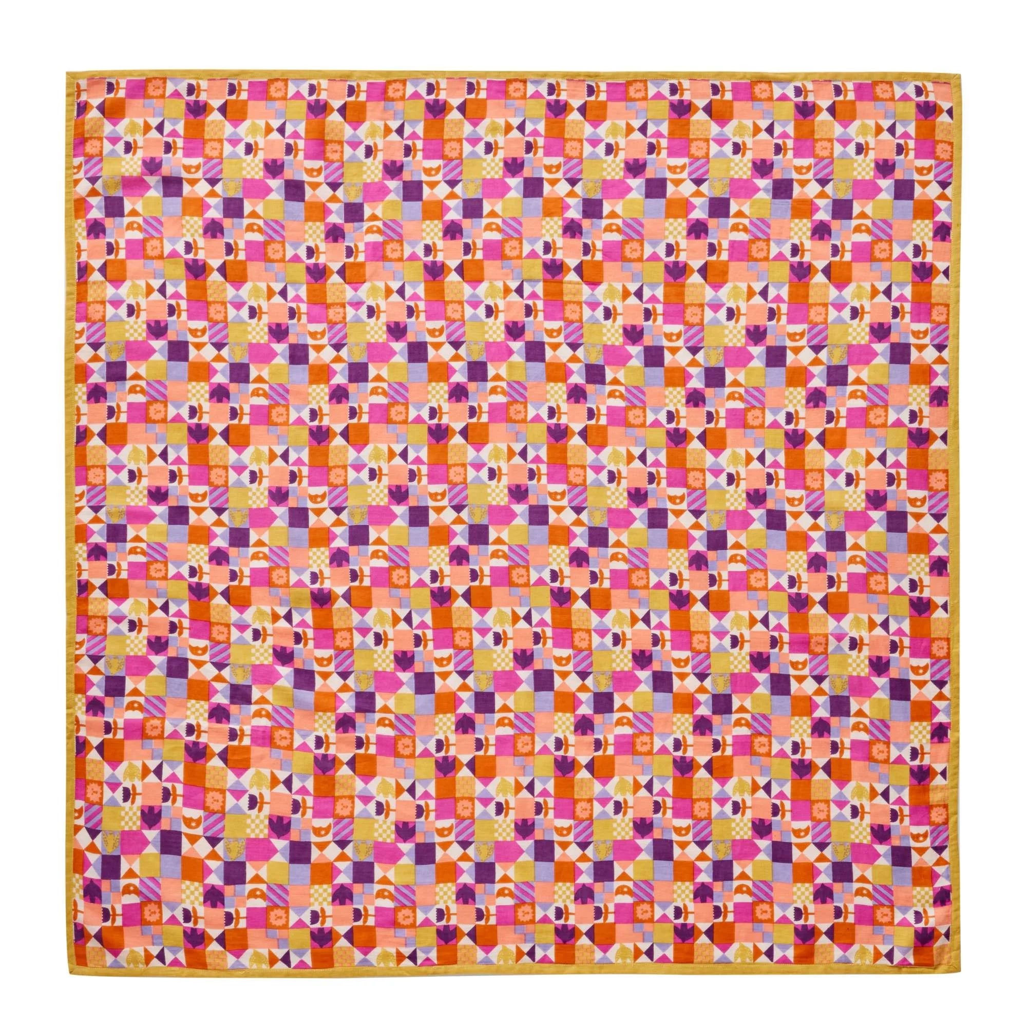 Foulard Indien Patchy miel
