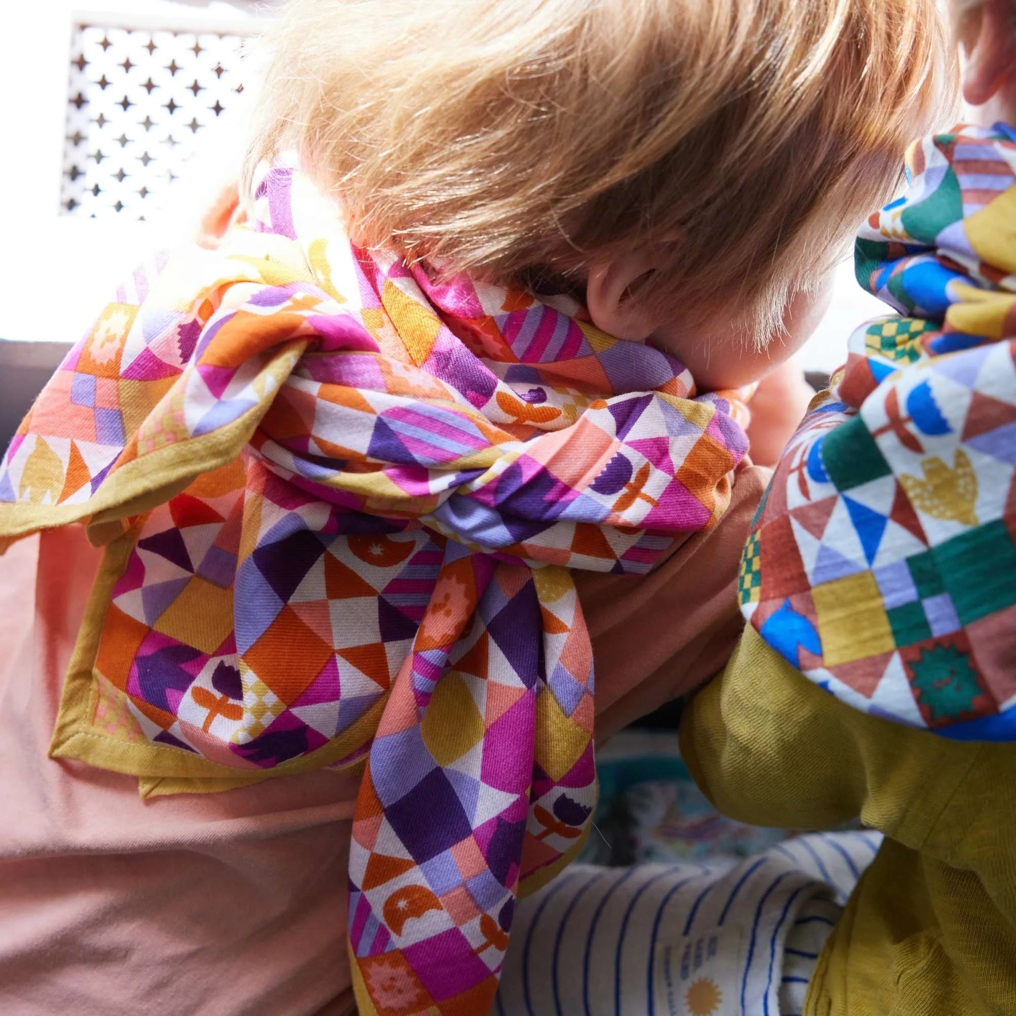 Foulard Indien Patchy miel