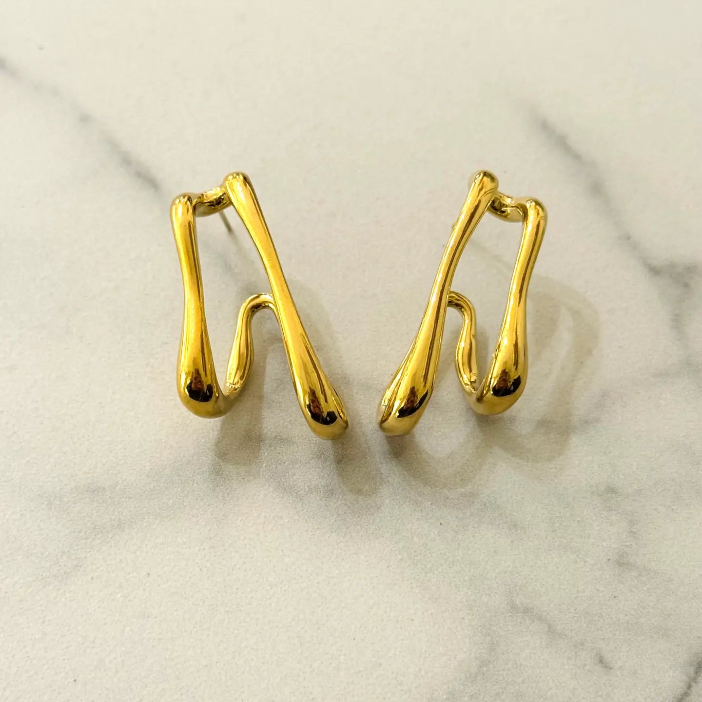 Boucles d'oreilles Fulan en acier inoxydable