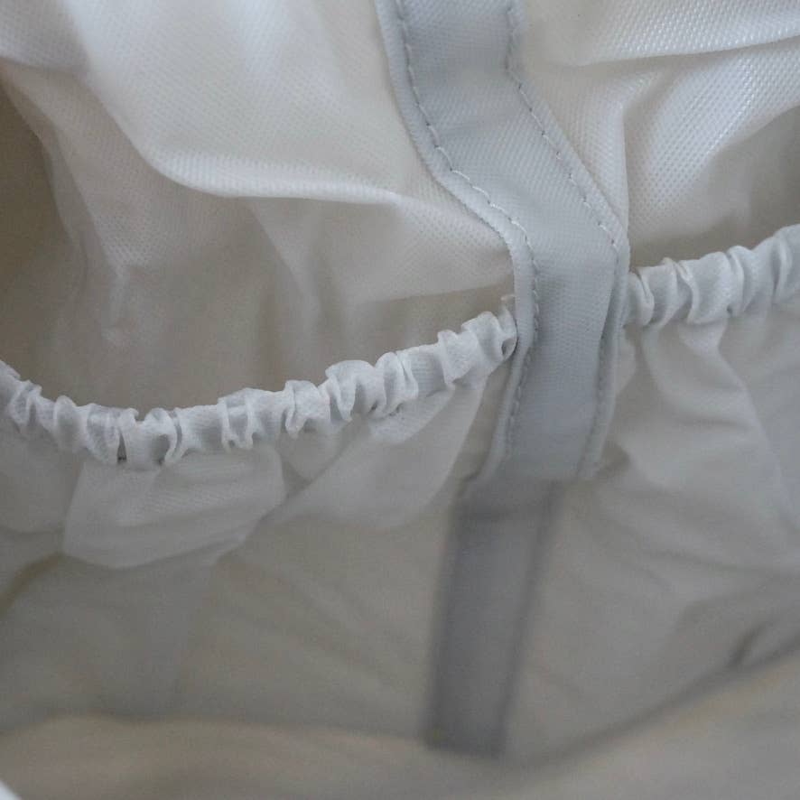 Trousse de toilette matelassée en coton imprimé bleu indigo n123, Claire Beaugrand