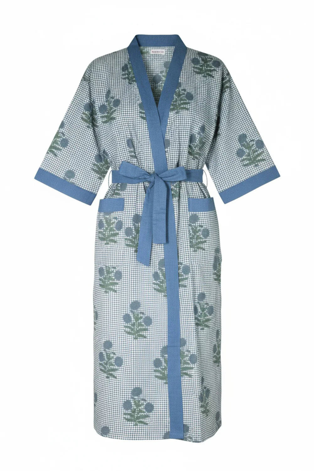 Kimono long Mandu, bleu