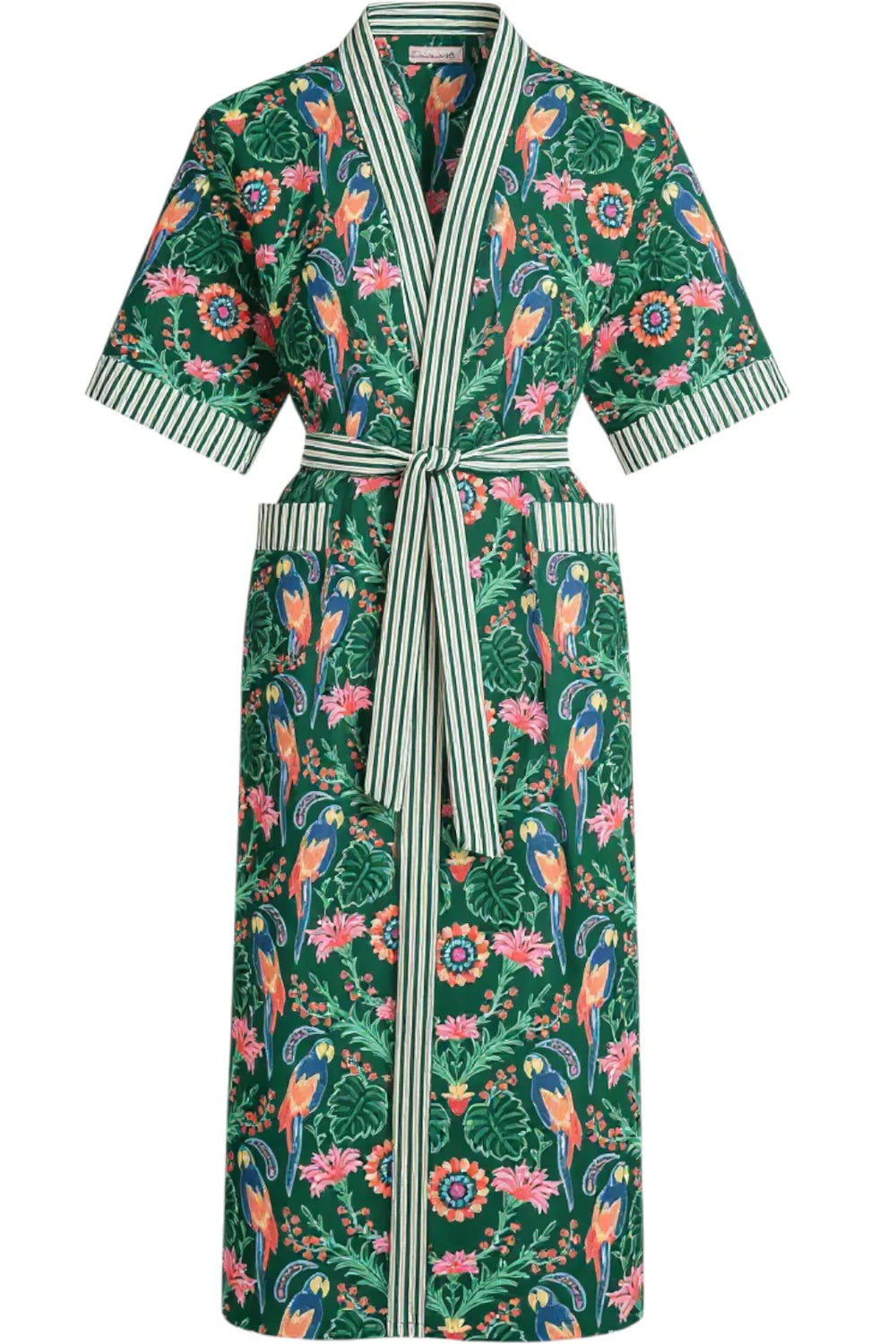 Kimono long Mandu, vert