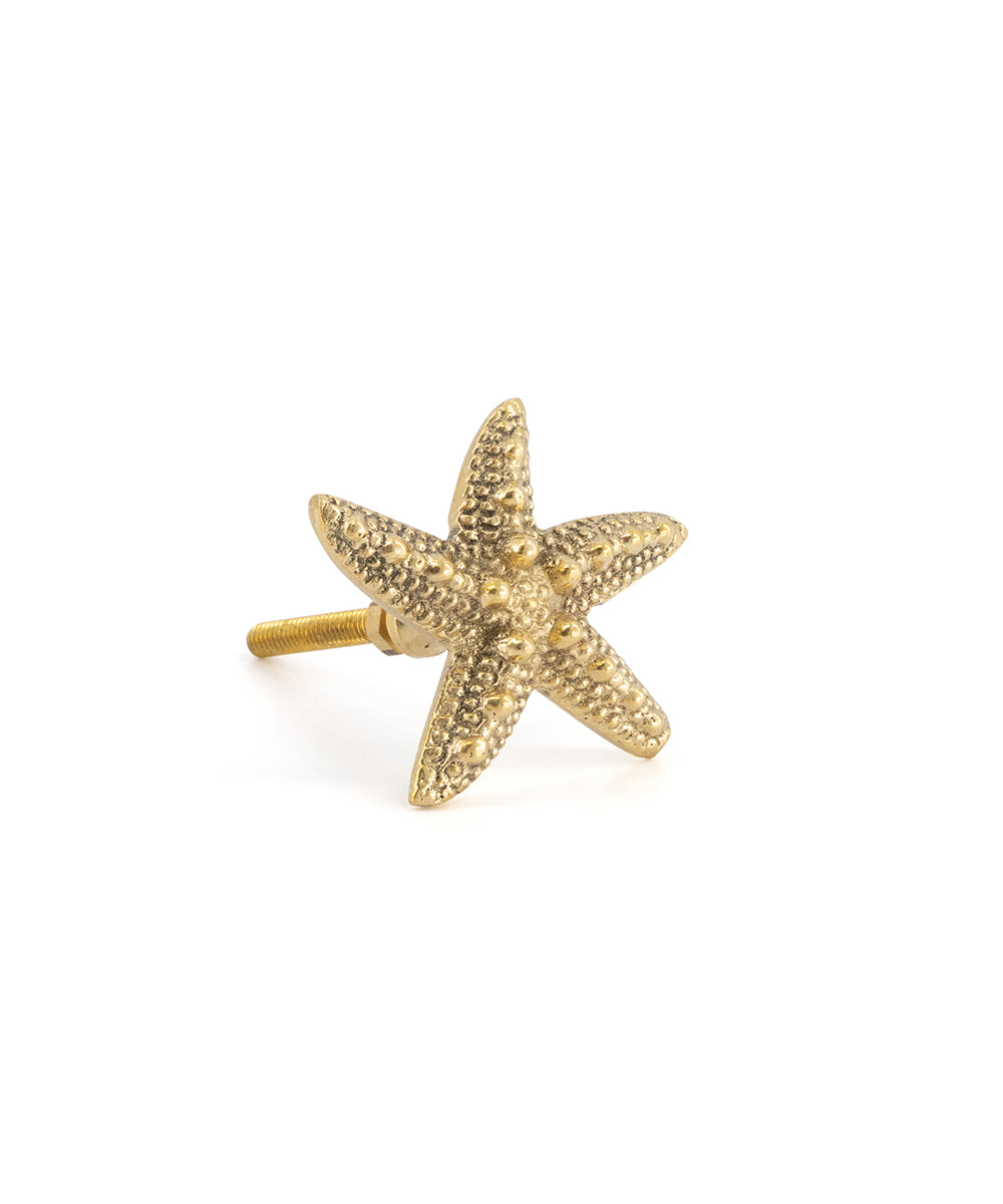 Poignée Étoile de mer Ruby en laiton recyclé