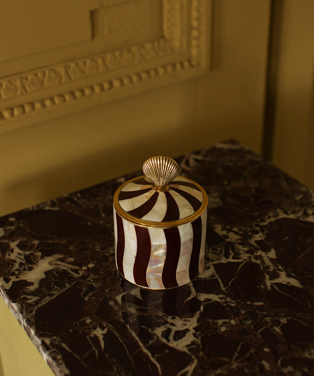 Boîte Circus Abby Shell bordeaux, grande