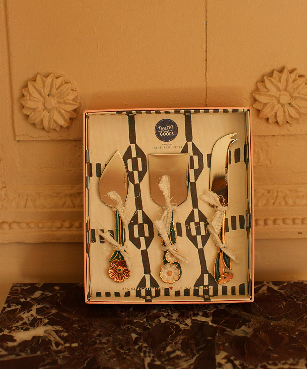 Posy Cheese Knife Set (Set of 3)