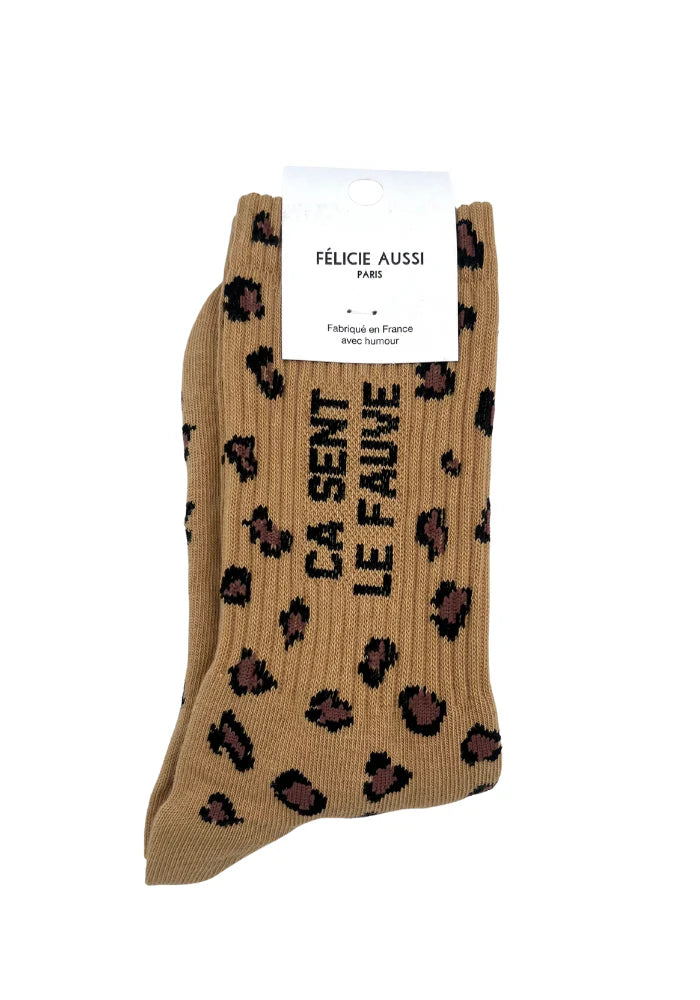 Chaussettes Ca Sent le Fauve léopard taille 40-45