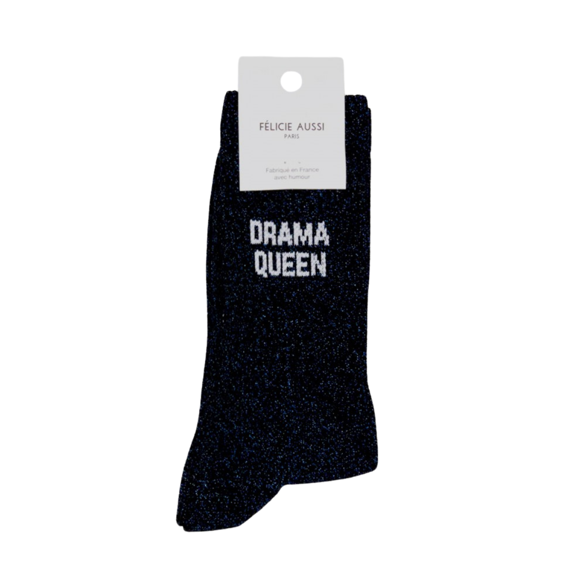 Chaussettes Drama Queen à paillettes galaxie