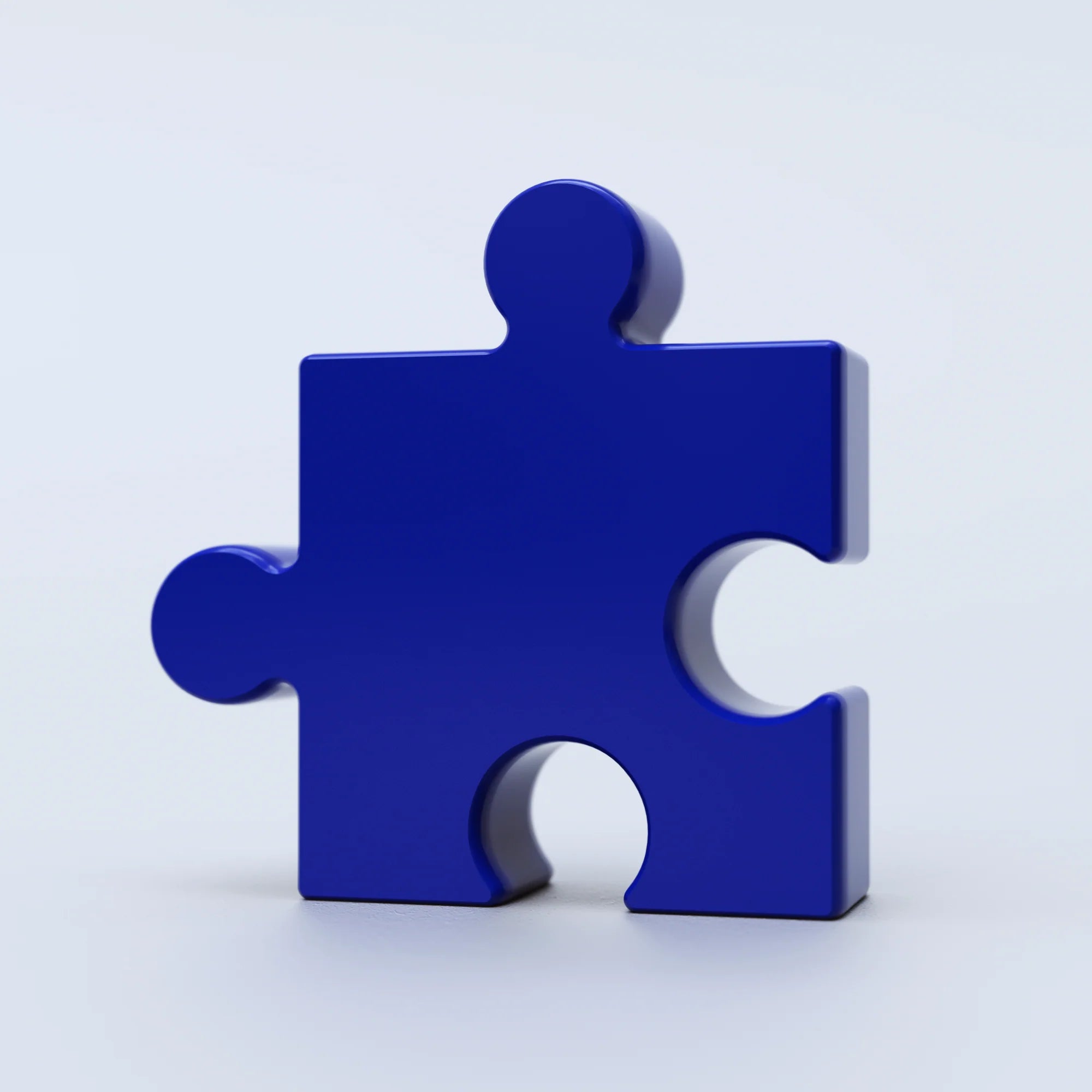 Vase Puzzle en céramique, bleu