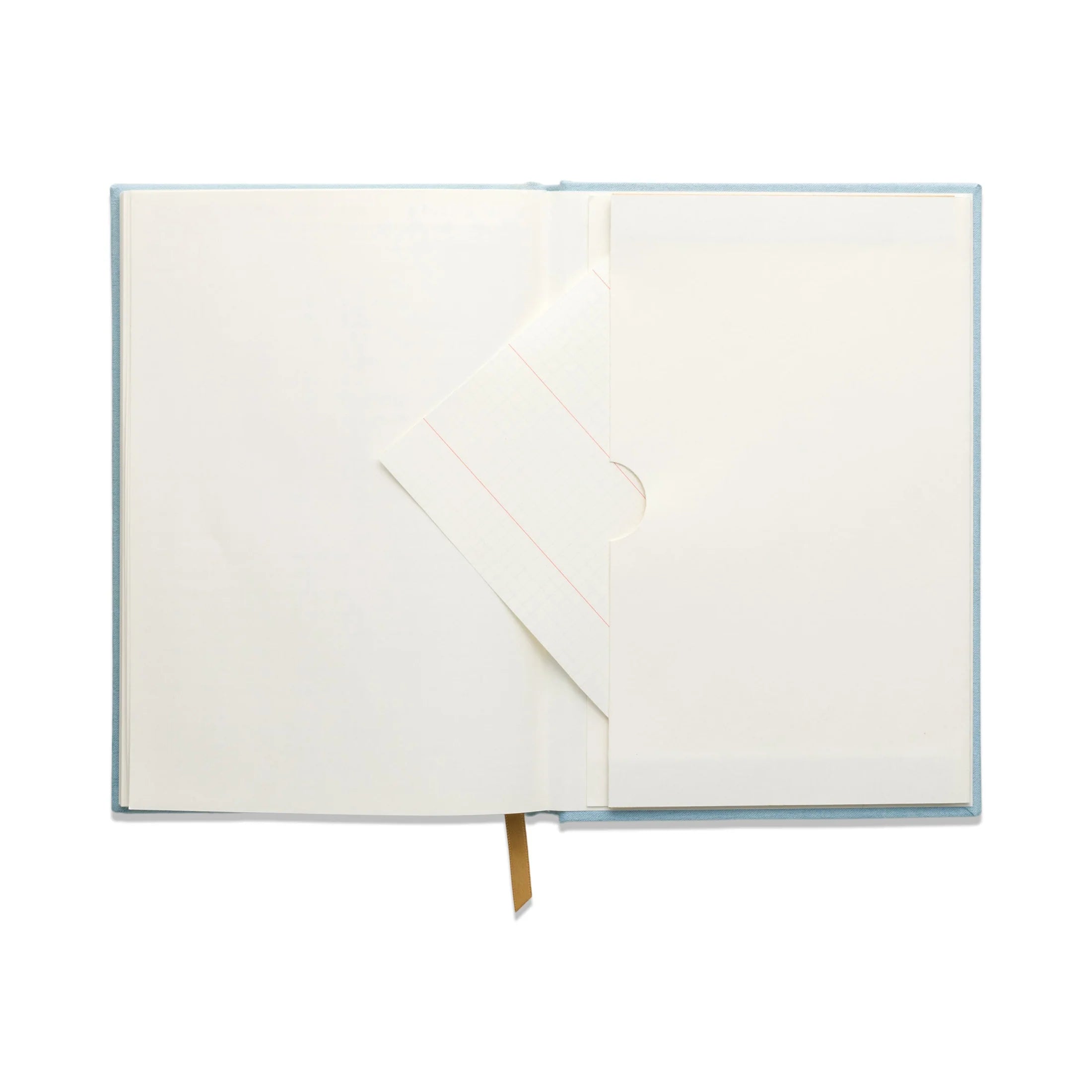 Journal relié en suédine Arch Dot, bleu