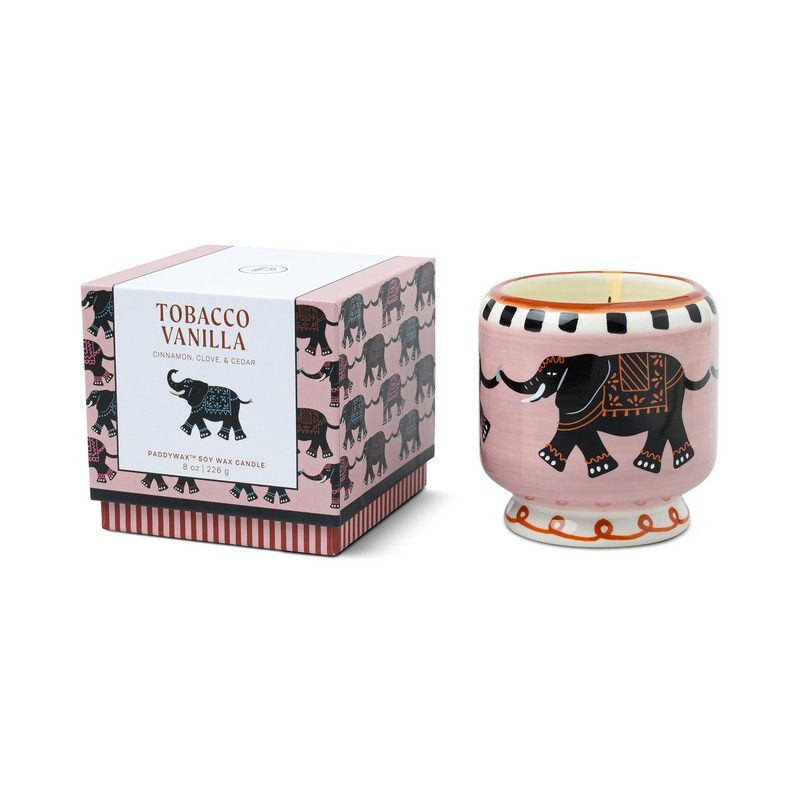 Bougie Adopo Elephant, Tabac et vanille