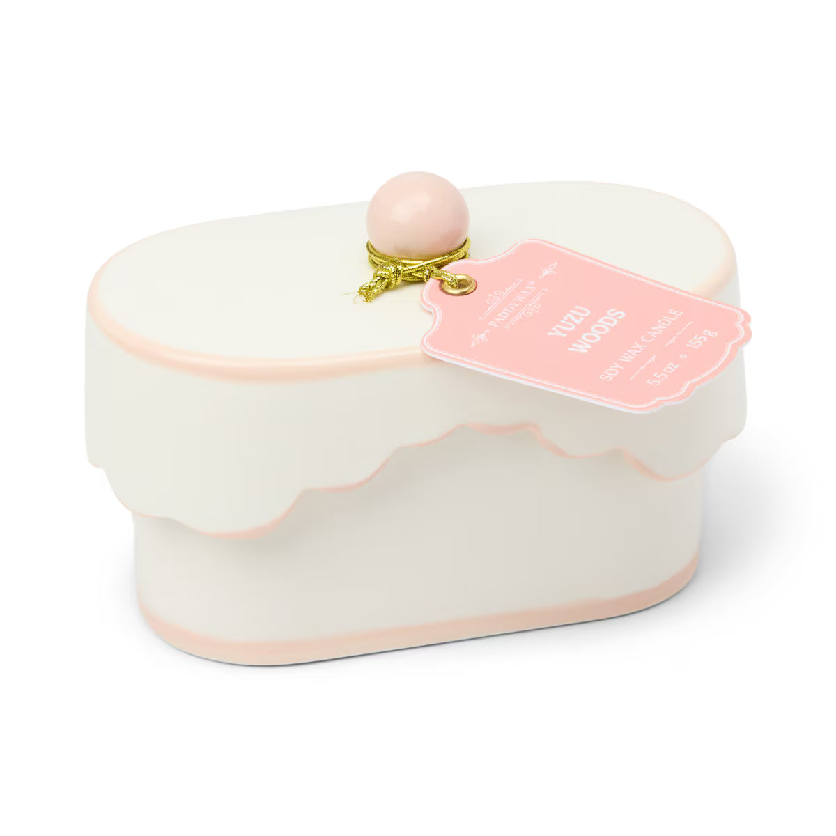 Bougie Chérie en céramique Yuzu, rose 155g — vue 3