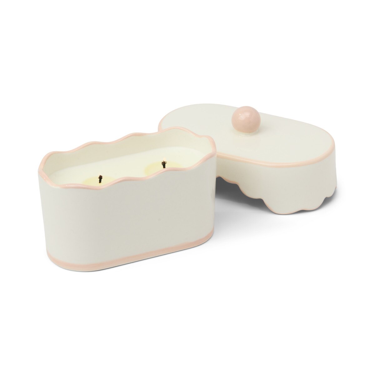 Bougie Chérie en céramique Yuzu, rose 155g