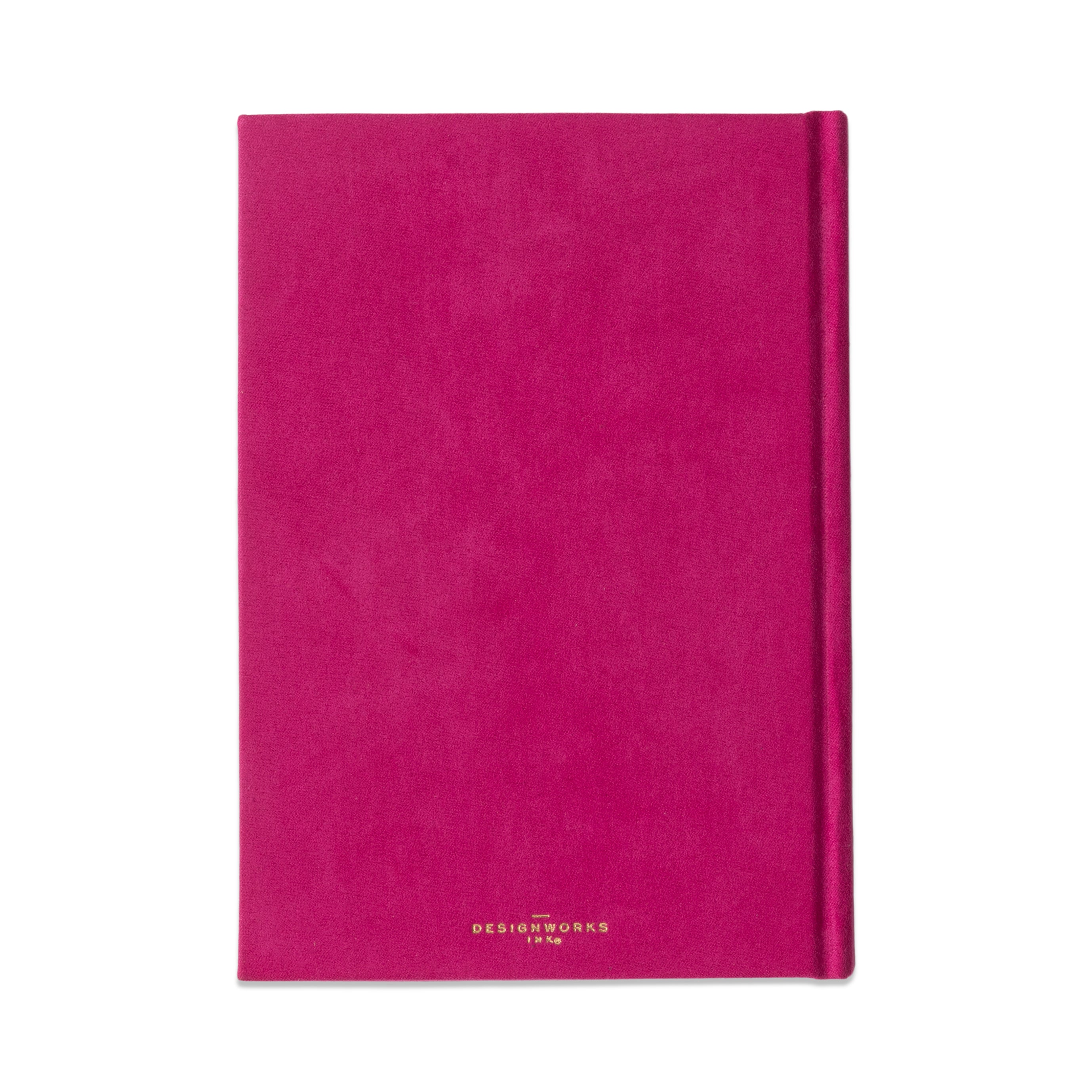 Journal relié en suédine Radiant Rays, fuchsia